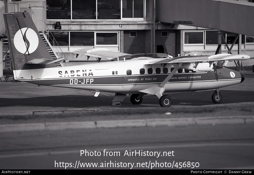 Aircraft Photo of OO-JFP | De Havilland Canada DHC-6-100 Twin Otter | Sabena | AirHistory.net #456850