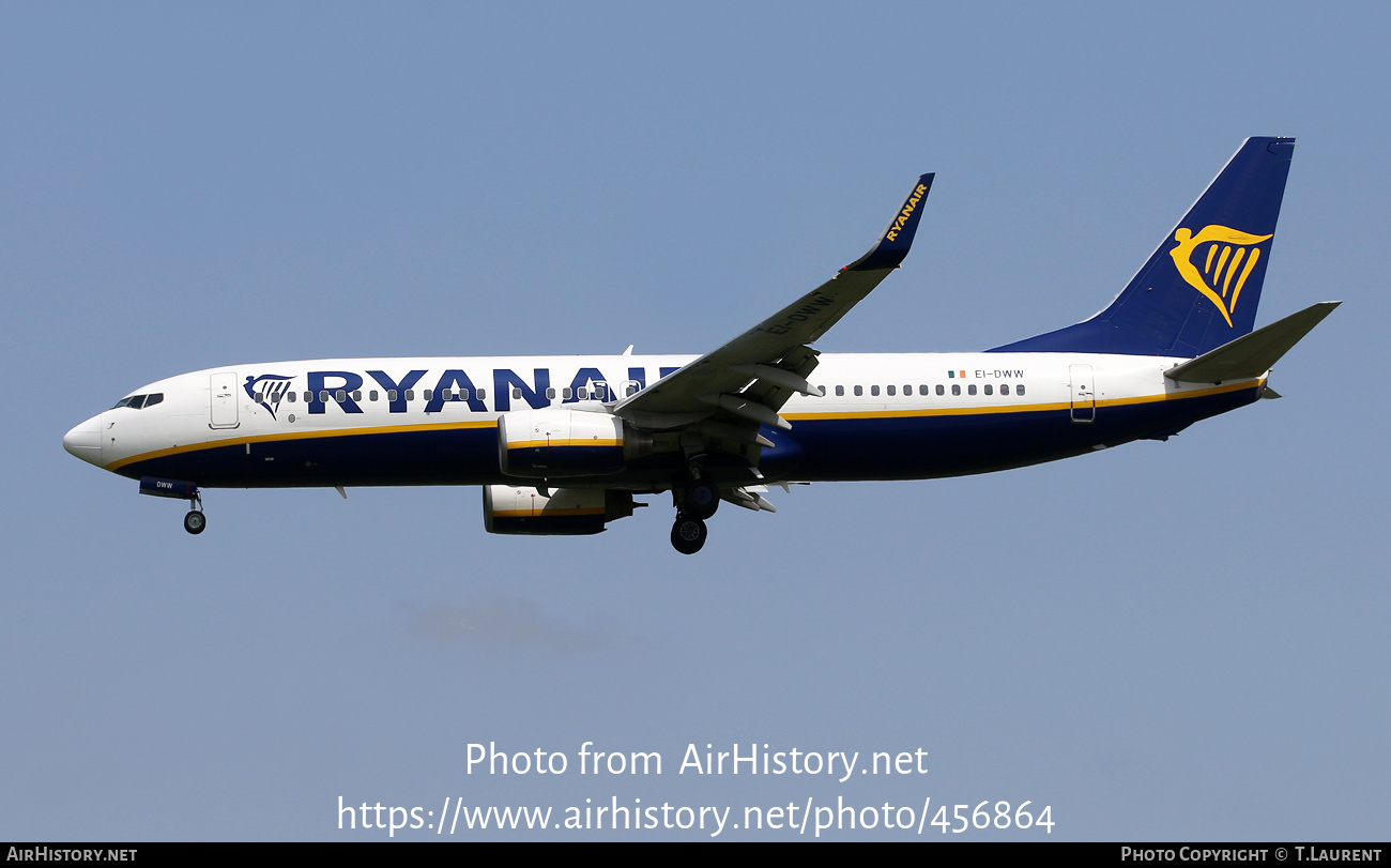 Aircraft Photo of EI-DWW | Boeing 737-8AS | Ryanair | AirHistory.net #456864