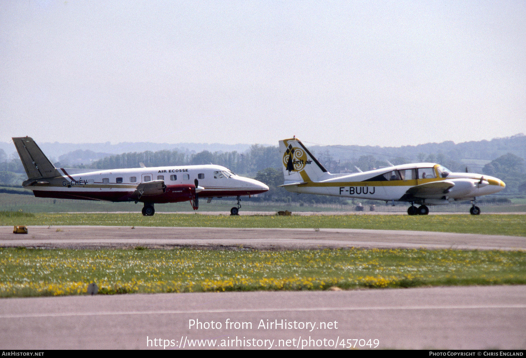 Aircraft Photo of G-CHEV | Embraer EMB-110P2 Bandeirante | Air Écosse | AirHistory.net #457049