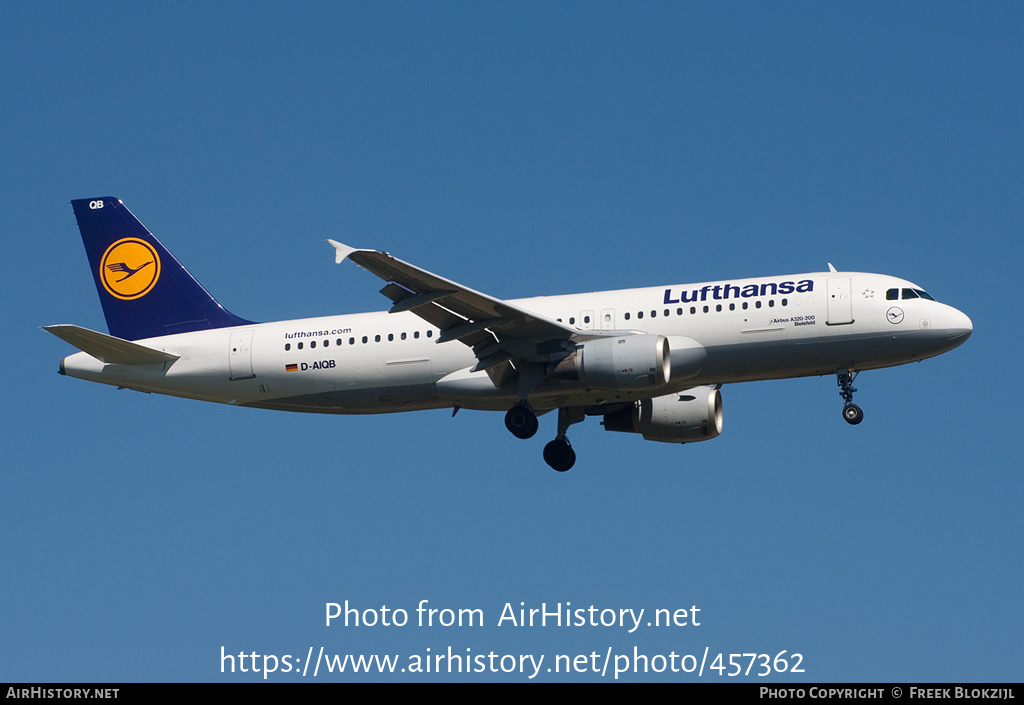 Aircraft Photo of D-AIQB | Airbus A320-211 | Lufthansa | AirHistory.net #457362