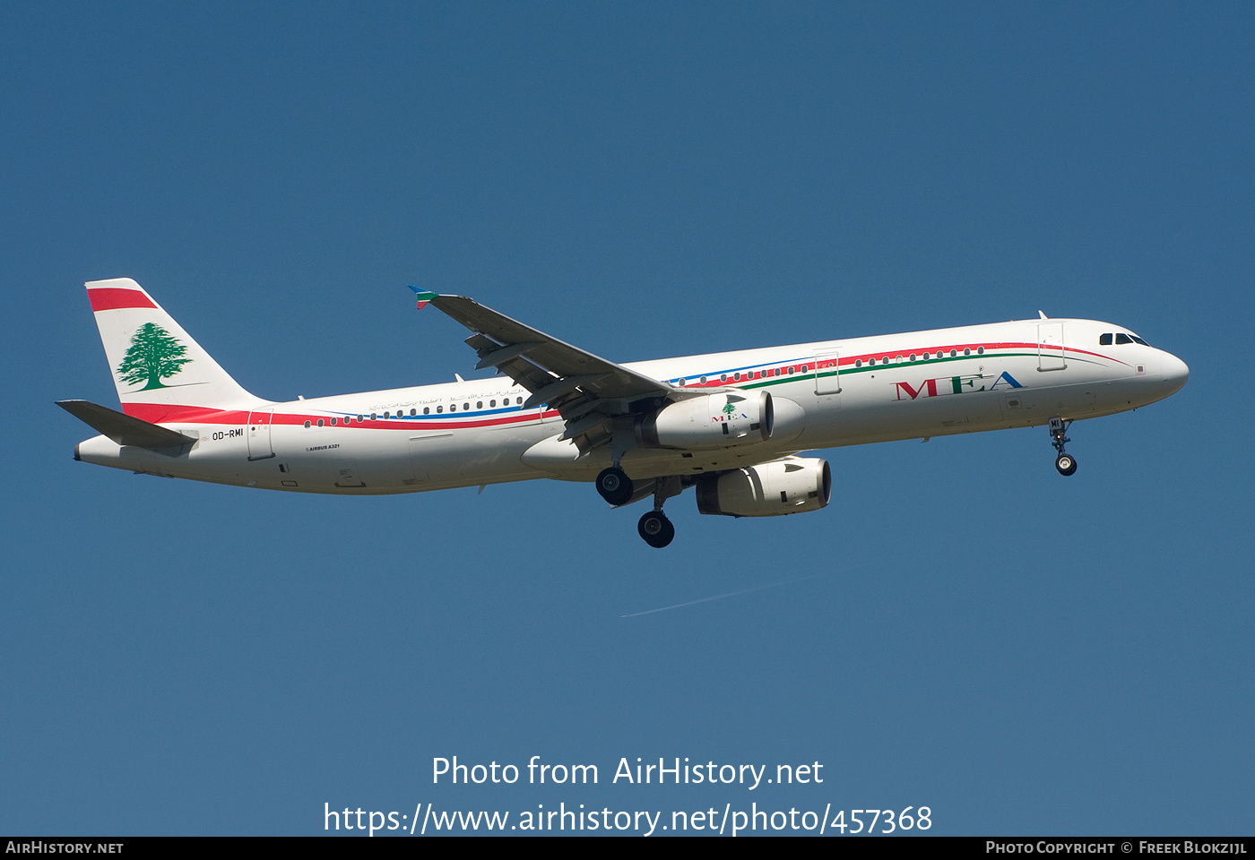 Aircraft Photo of OD-RMI | Airbus A321-231 | MEA - Middle East Airlines | AirHistory.net #457368