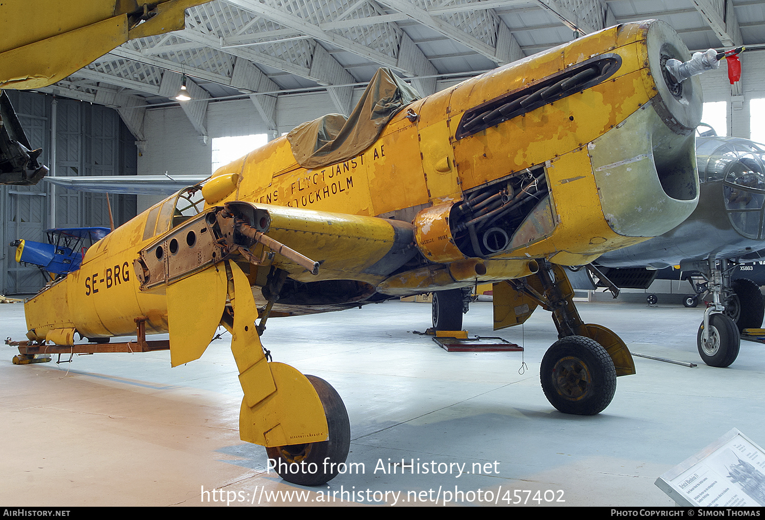 Aircraft Photo of SE-BRG | Fairey Firefly TT1 | Svensk Flygtjänst | AirHistory.net #457402