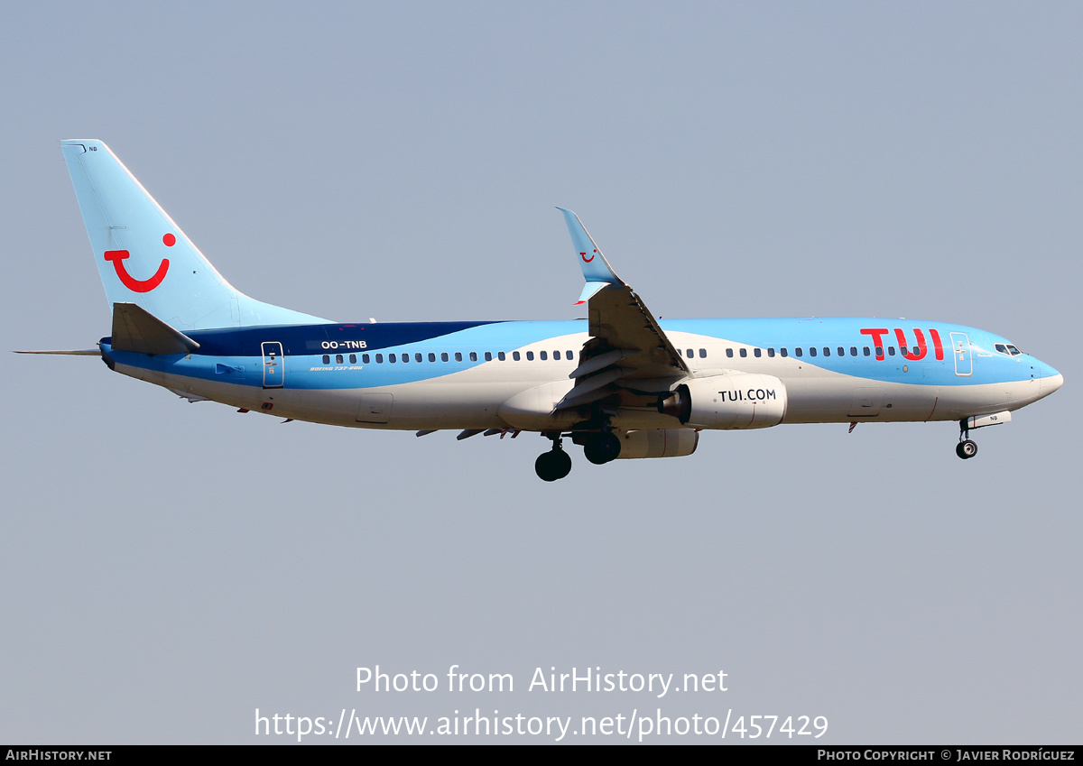 Aircraft Photo of OO-TNB | Boeing 737-8K5 | TUI | AirHistory.net #457429