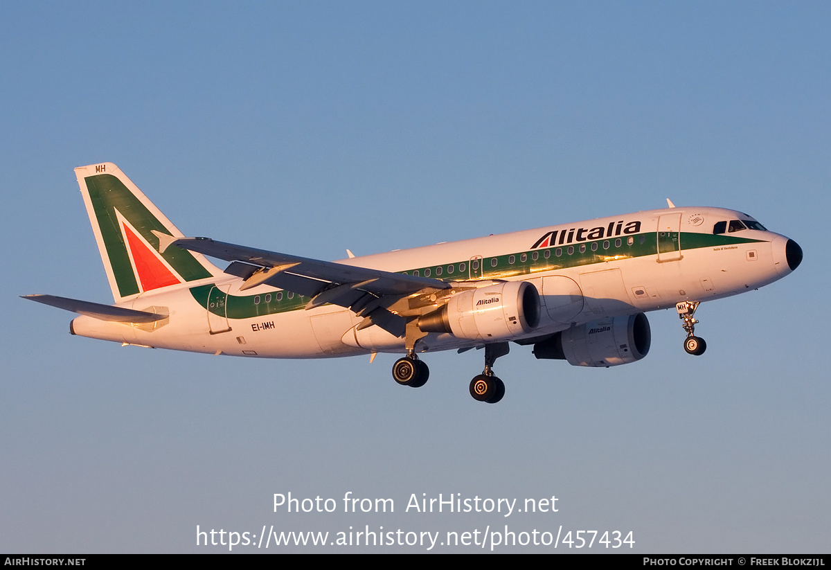 Aircraft Photo of EI-IMH | Airbus A319-112 | Alitalia | AirHistory.net #457434