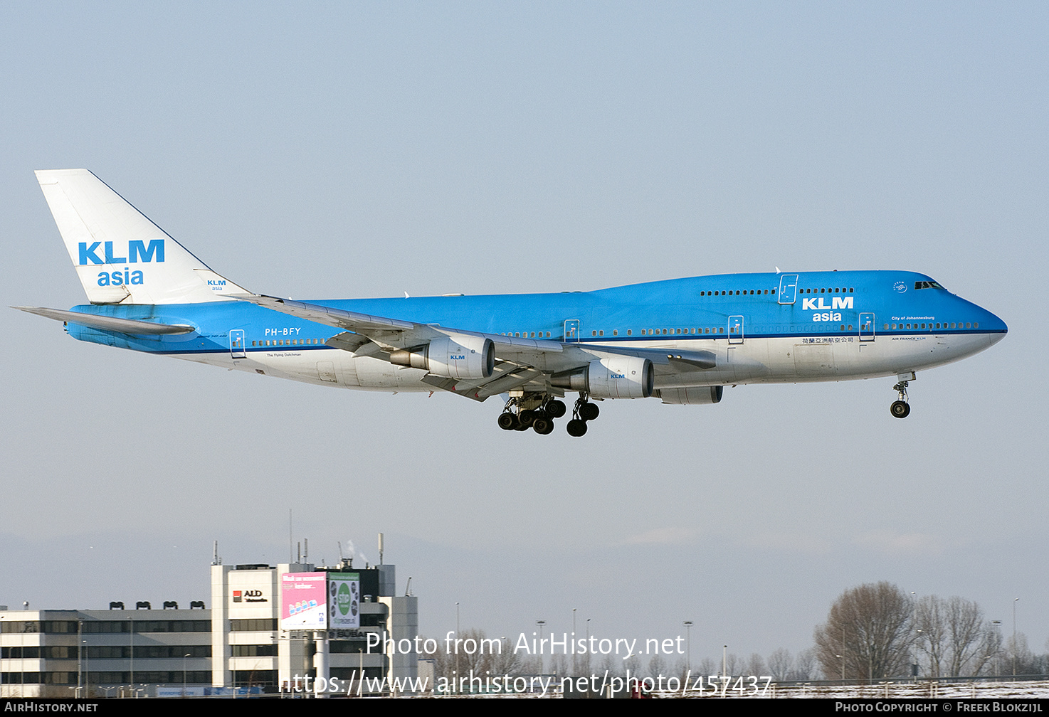 Aircraft Photo of PH-BFY | Boeing 747-406M | KLM Asia | AirHistory.net #457437