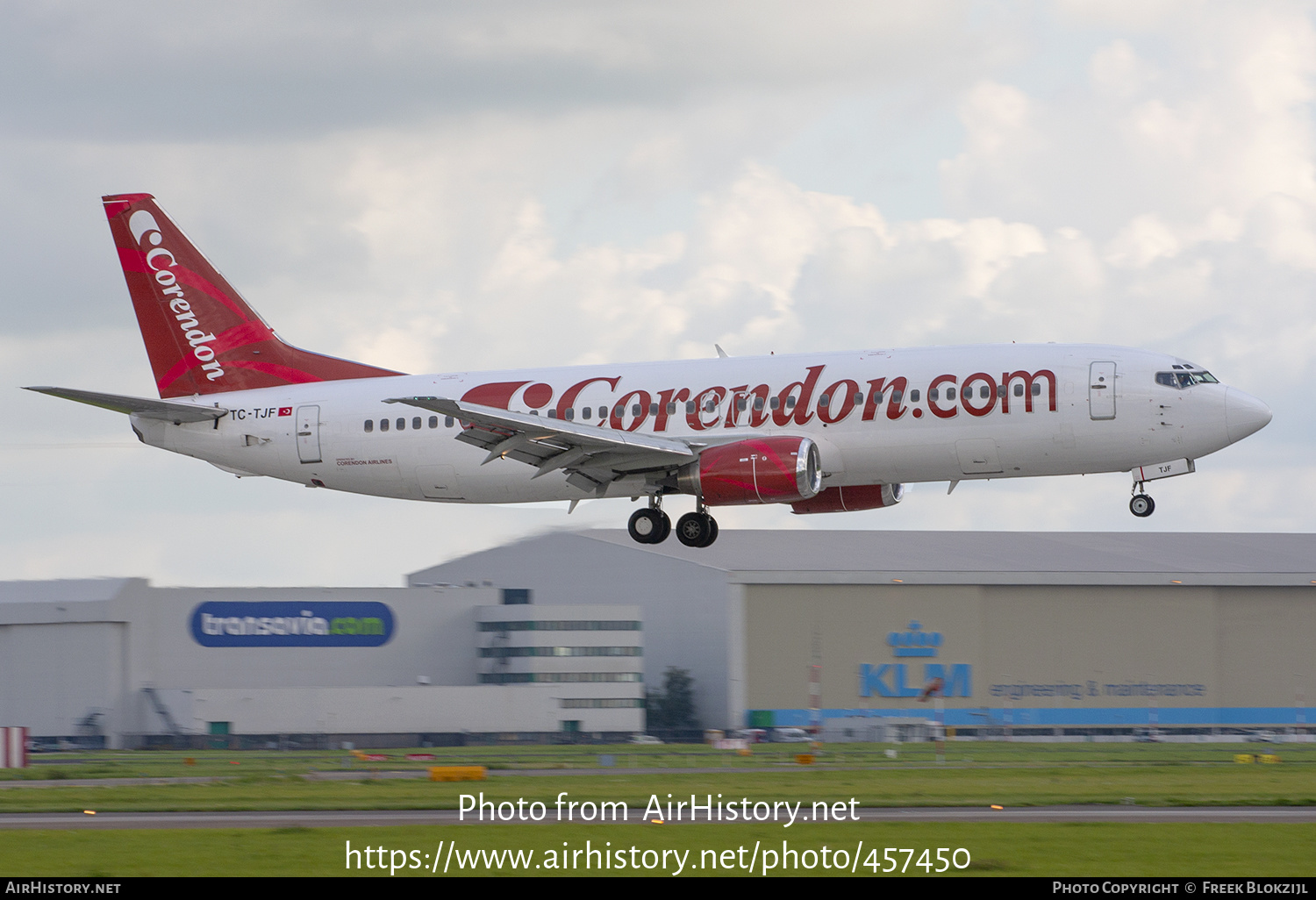 Aircraft Photo of TC-TJF | Boeing 737-4Y0 | Corendon Airlines | AirHistory.net #457450