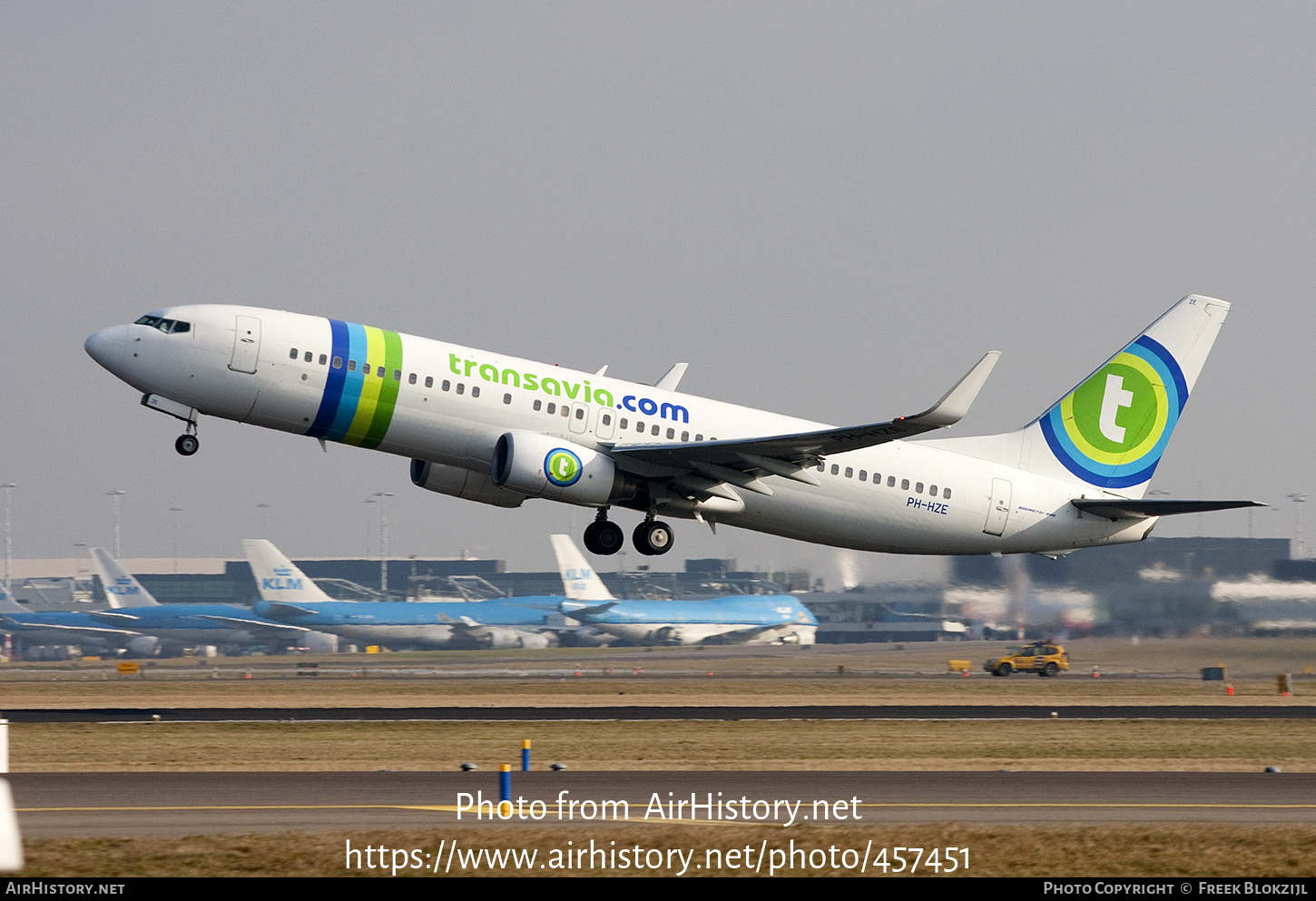 Aircraft Photo of PH-HZE | Boeing 737-8K2 | Transavia | AirHistory.net #457451