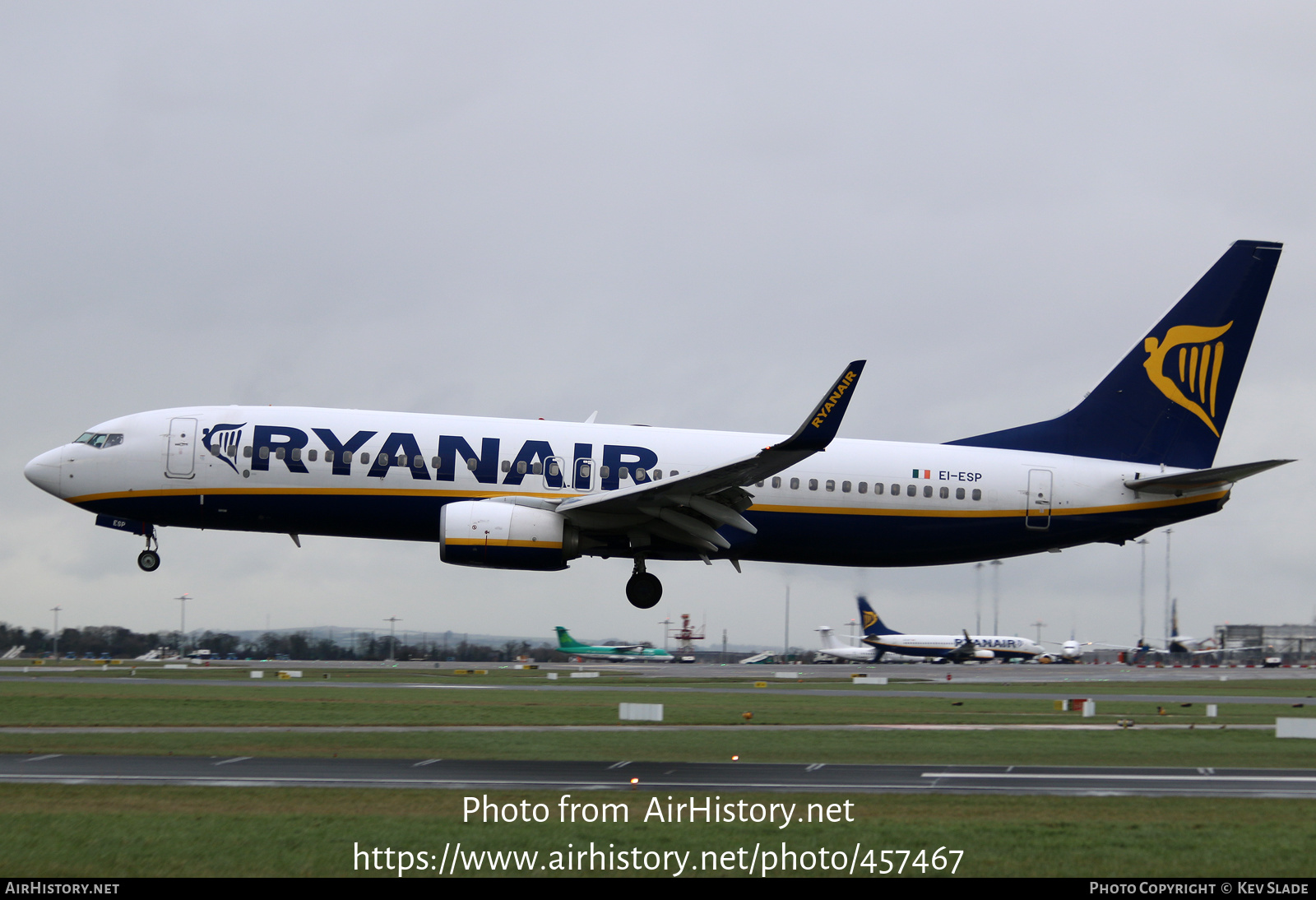 Aircraft Photo of EI-ESP | Boeing 737-8AS | Ryanair | AirHistory.net #457467