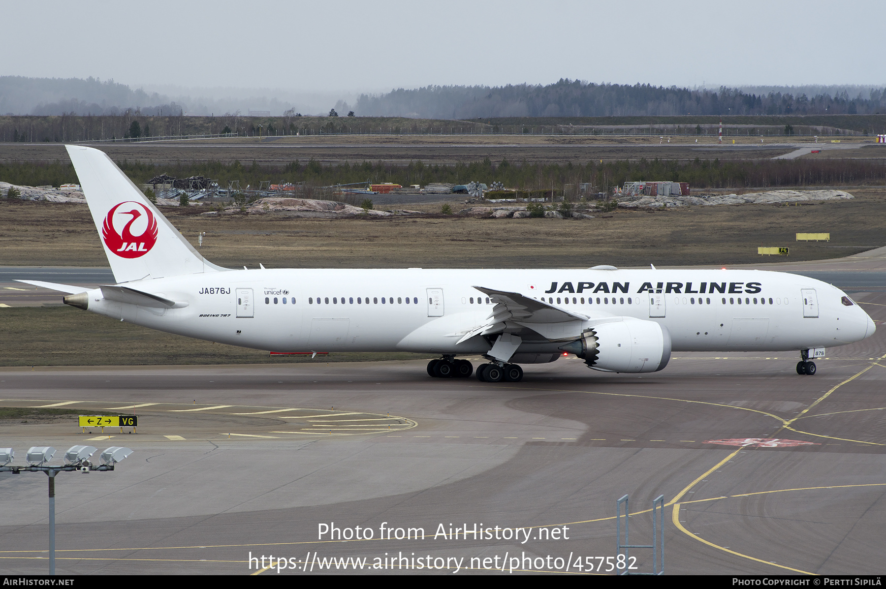 Aircraft Photo of JA876J | Boeing 787-9 Dreamliner | Japan Airlines - JAL | AirHistory.net #457582