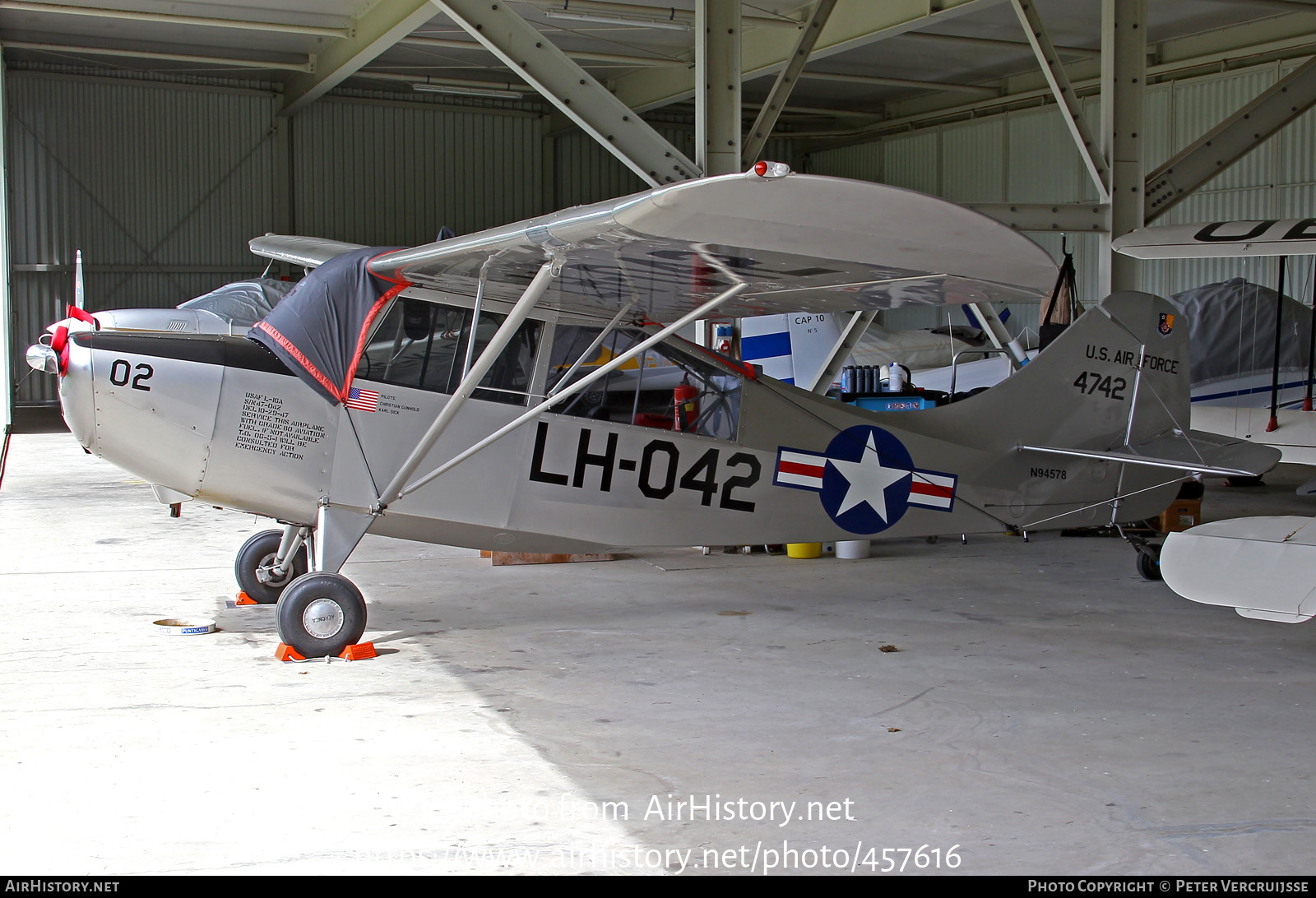 Aircraft Photo of N94578 / 4742 | Aeronca L-16A (7BCM) | USA - Air Force | AirHistory.net #457616