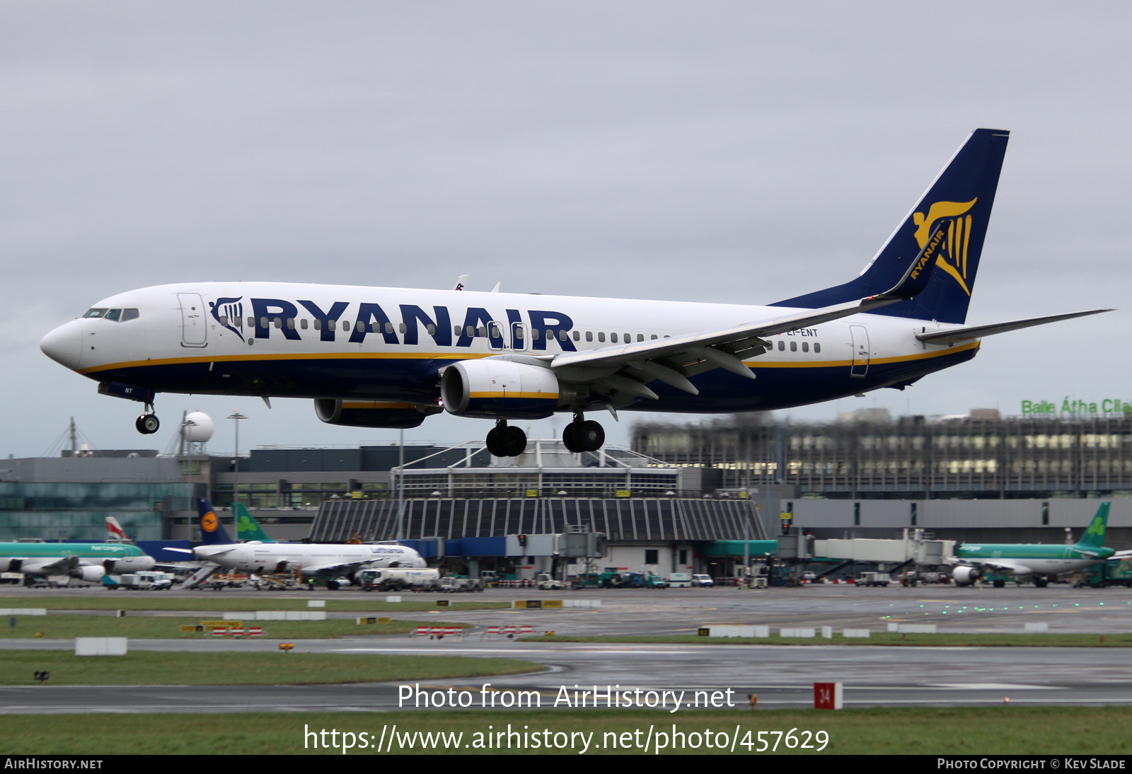 Aircraft Photo of EI-ENT | Boeing 737-8AS | Ryanair | AirHistory.net #457629