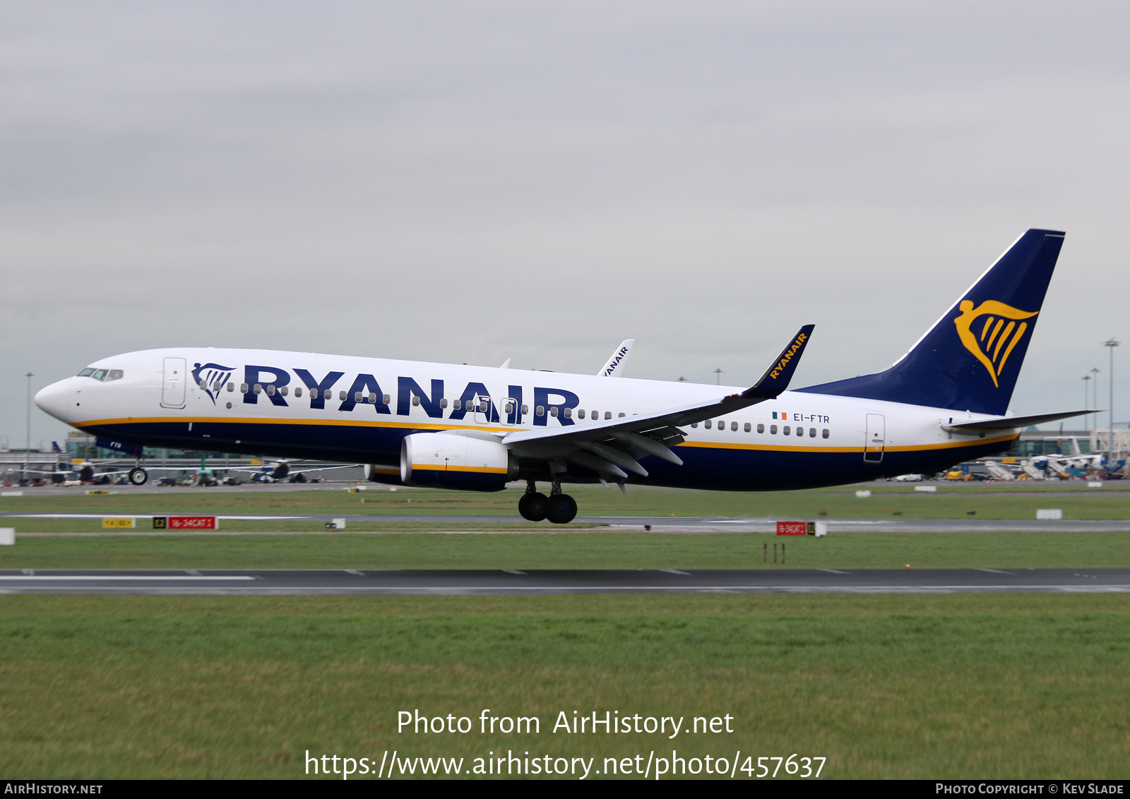 Aircraft Photo of EI-FTR | Boeing 737-800 | Ryanair | AirHistory.net #457637