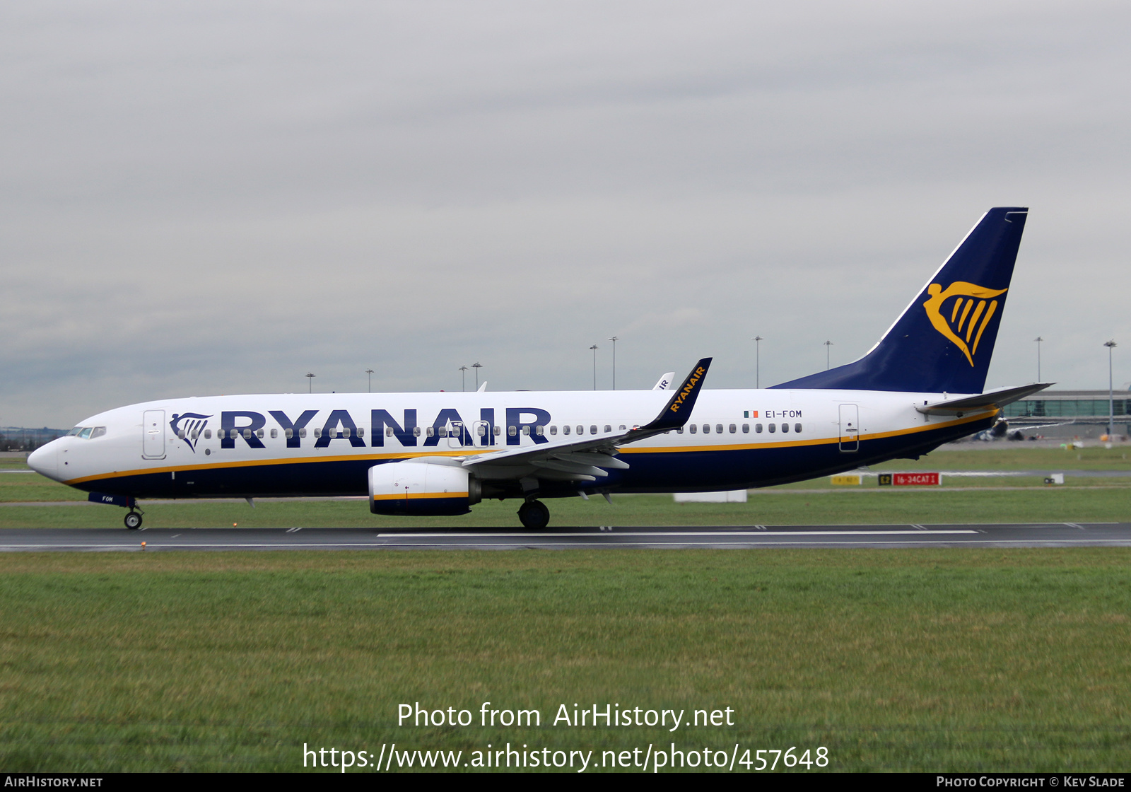 Aircraft Photo of EI-FOM | Boeing 737-8AS | Ryanair | AirHistory.net #457648