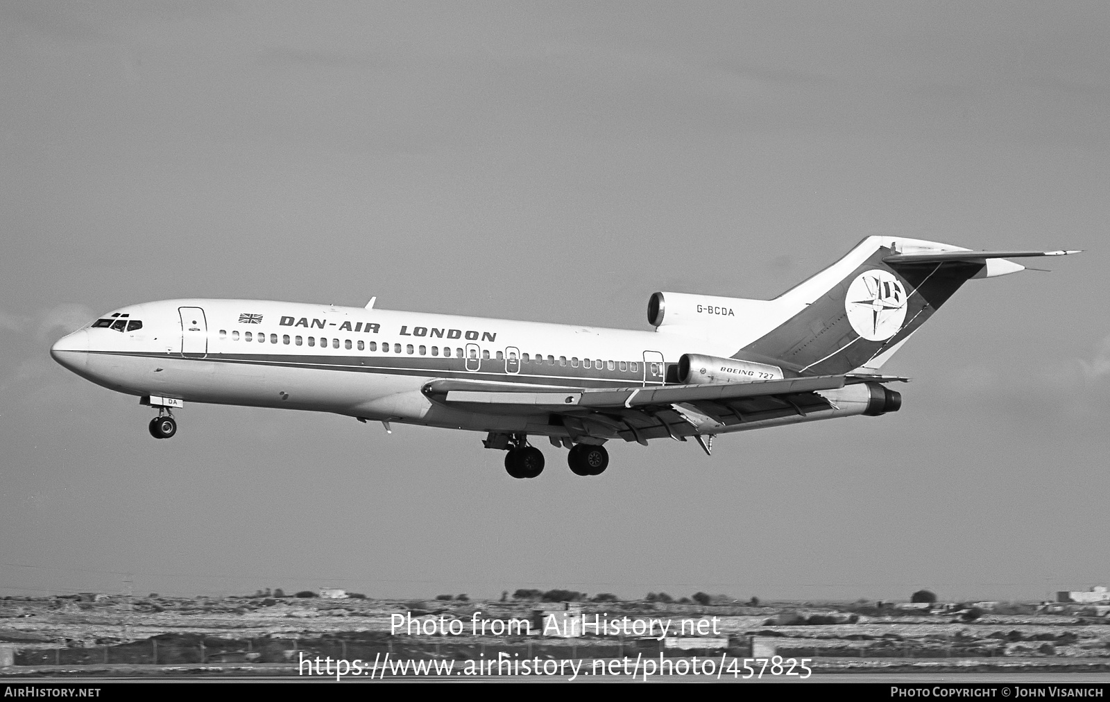 Aircraft Photo of G-BCDA | Boeing 727-46 | Dan-Air London | AirHistory.net #457825