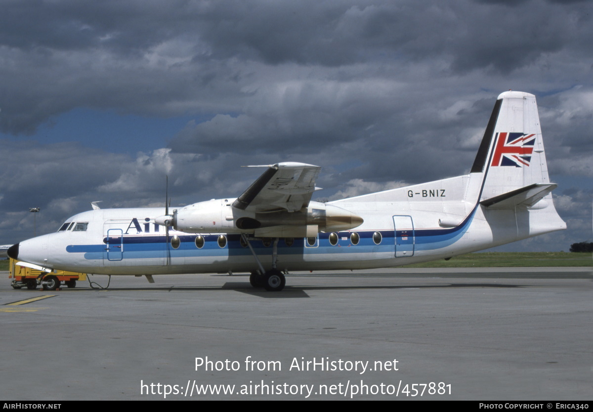 Aircraft Photo of G-BNIZ | Fokker F27-600 Friendship | Air UK Cargo | AirHistory.net #457881