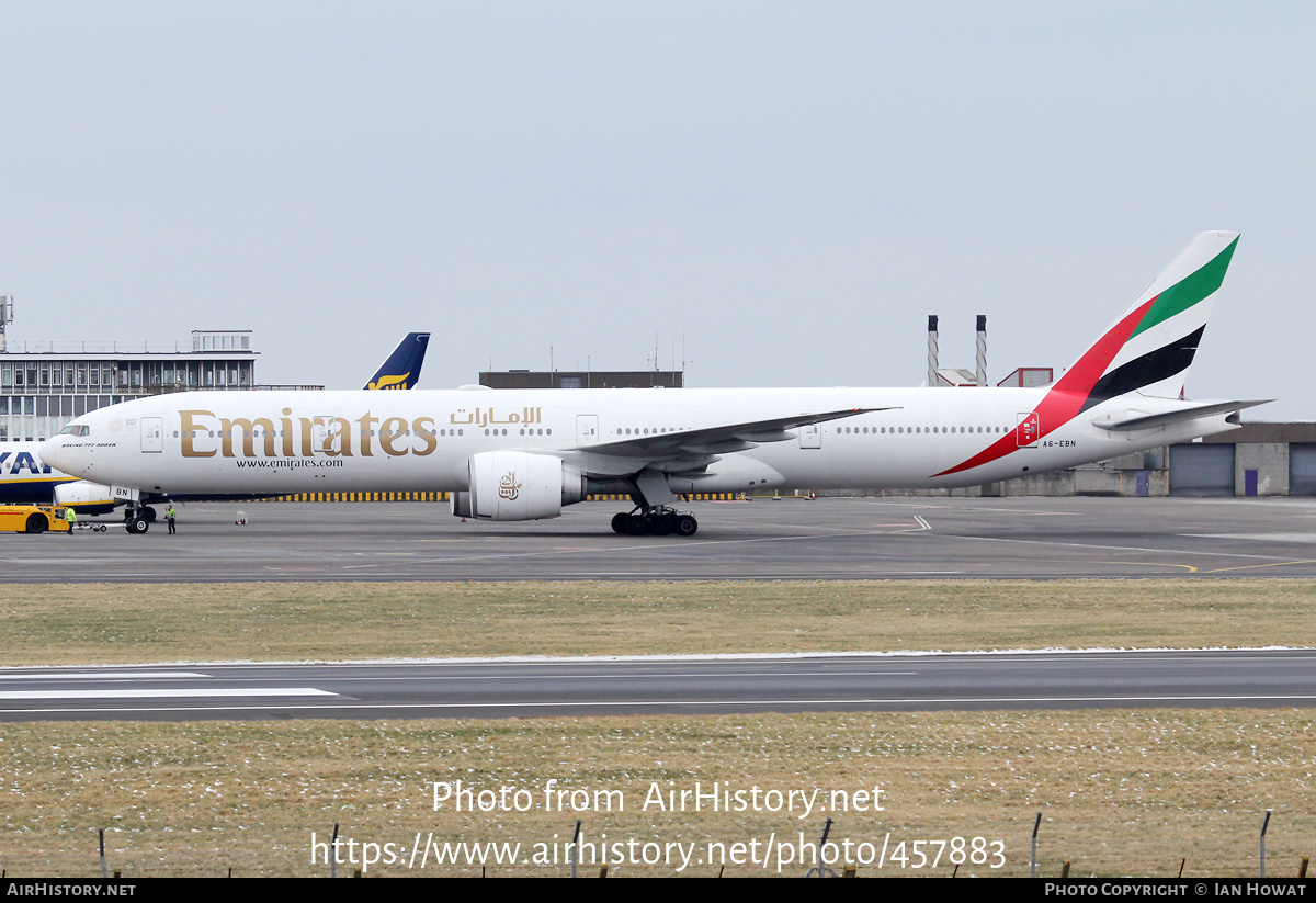 Aircraft Photo of A6-EBN | Boeing 777-36N/ER | Emirates | AirHistory.net #457883