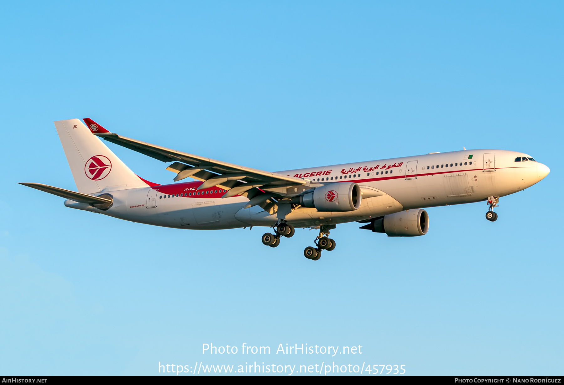 Aircraft Photo of 7T-VJC | Airbus A330-203 | Air Algérie | AirHistory.net #457935