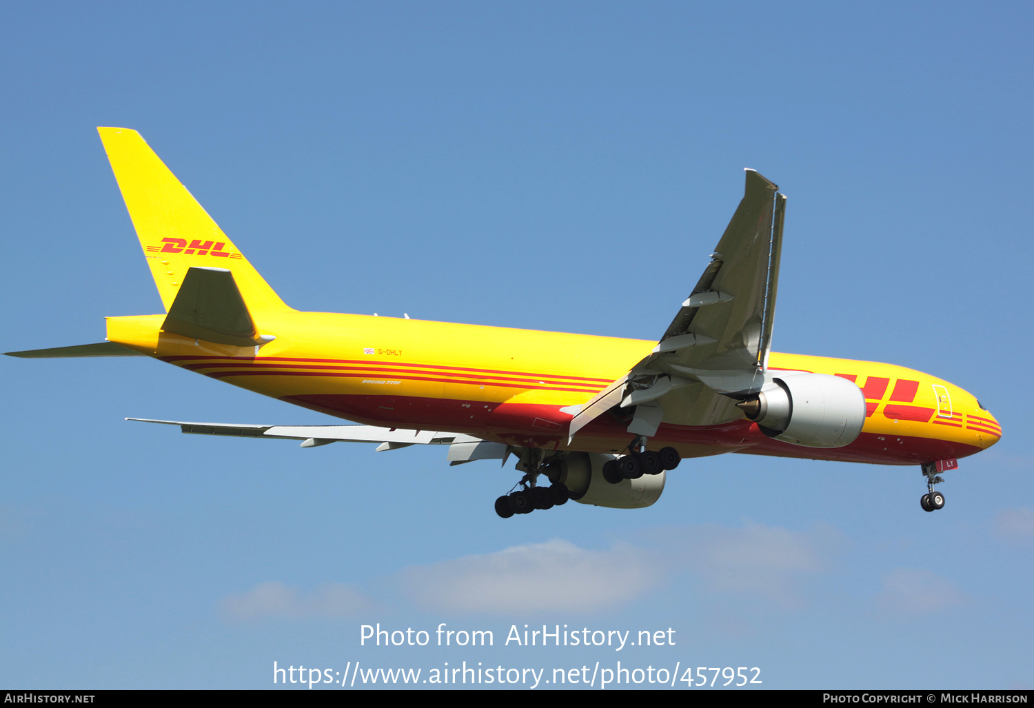 Aircraft Photo of G-DHLY | Boeing 777-F | DHL International | AirHistory.net #457952