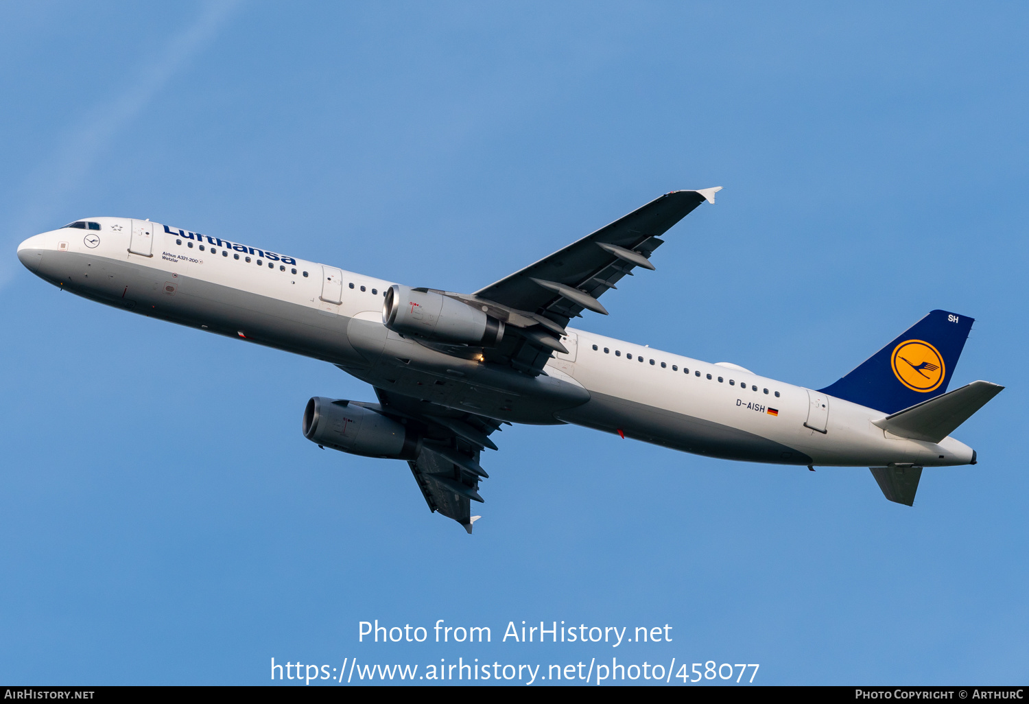 Aircraft Photo of D-AISH | Airbus A321-231 | Lufthansa | AirHistory.net #458077