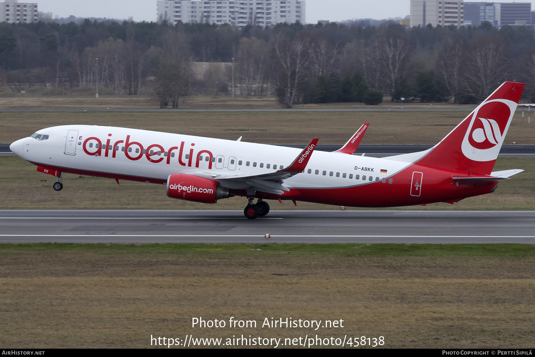 Aircraft Photo of D-ABKK | Boeing 737-86J | Air Berlin | AirHistory.net #458138