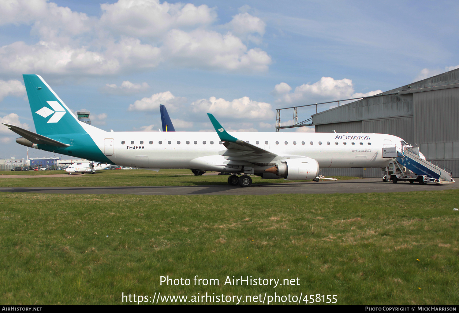 Aircraft Photo of D-AEBB | Embraer 195LR (ERJ-190-200LR) | Air Dolomiti | AirHistory.net #458155