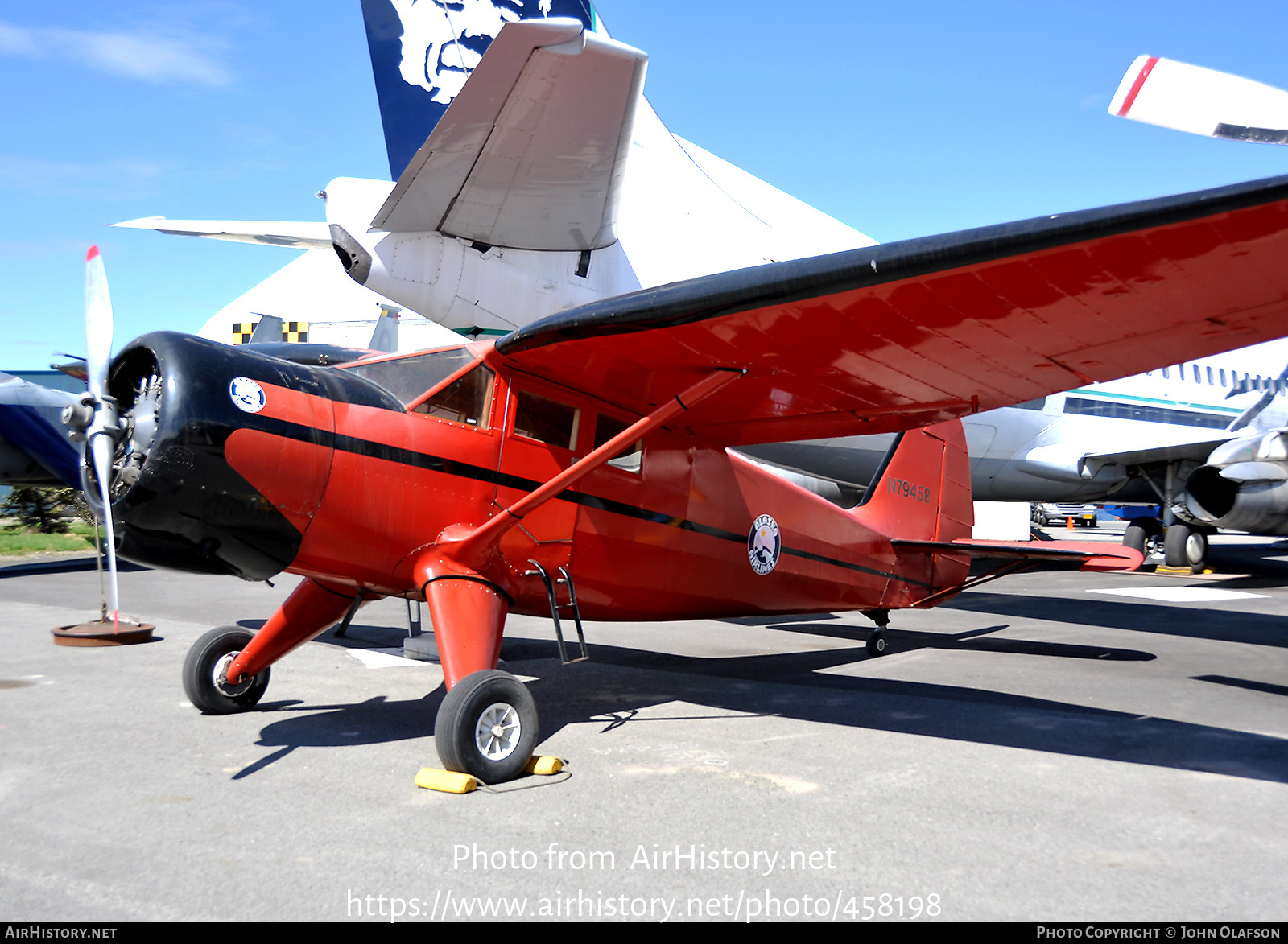 Aircraft Photo of N79458 | Stinson V77 | Alaska Airlines | AirHistory.net #458198