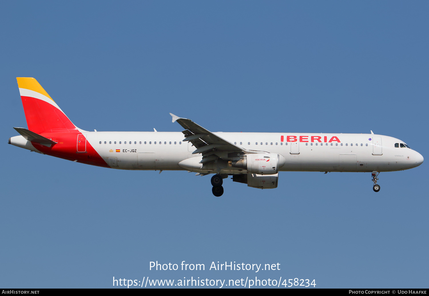 Aircraft Photo of EC-JQZ | Airbus A321-211 | Iberia | AirHistory.net #458234