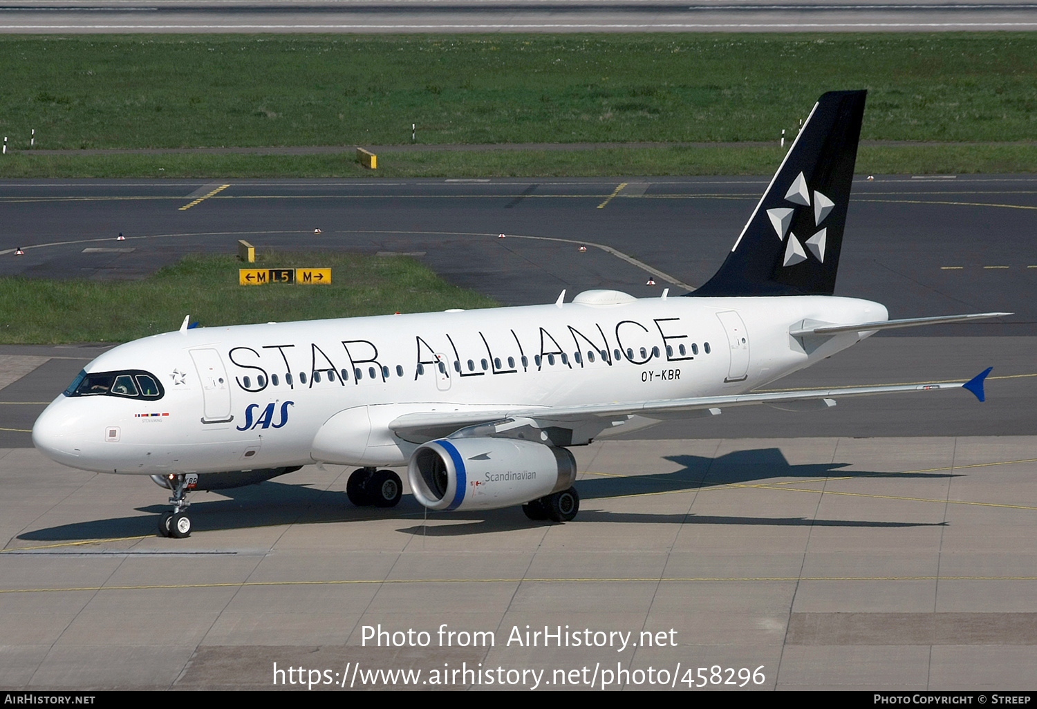 Aircraft Photo of OY-KBR | Airbus A319-131 | Scandinavian Airlines - SAS | AirHistory.net #458296