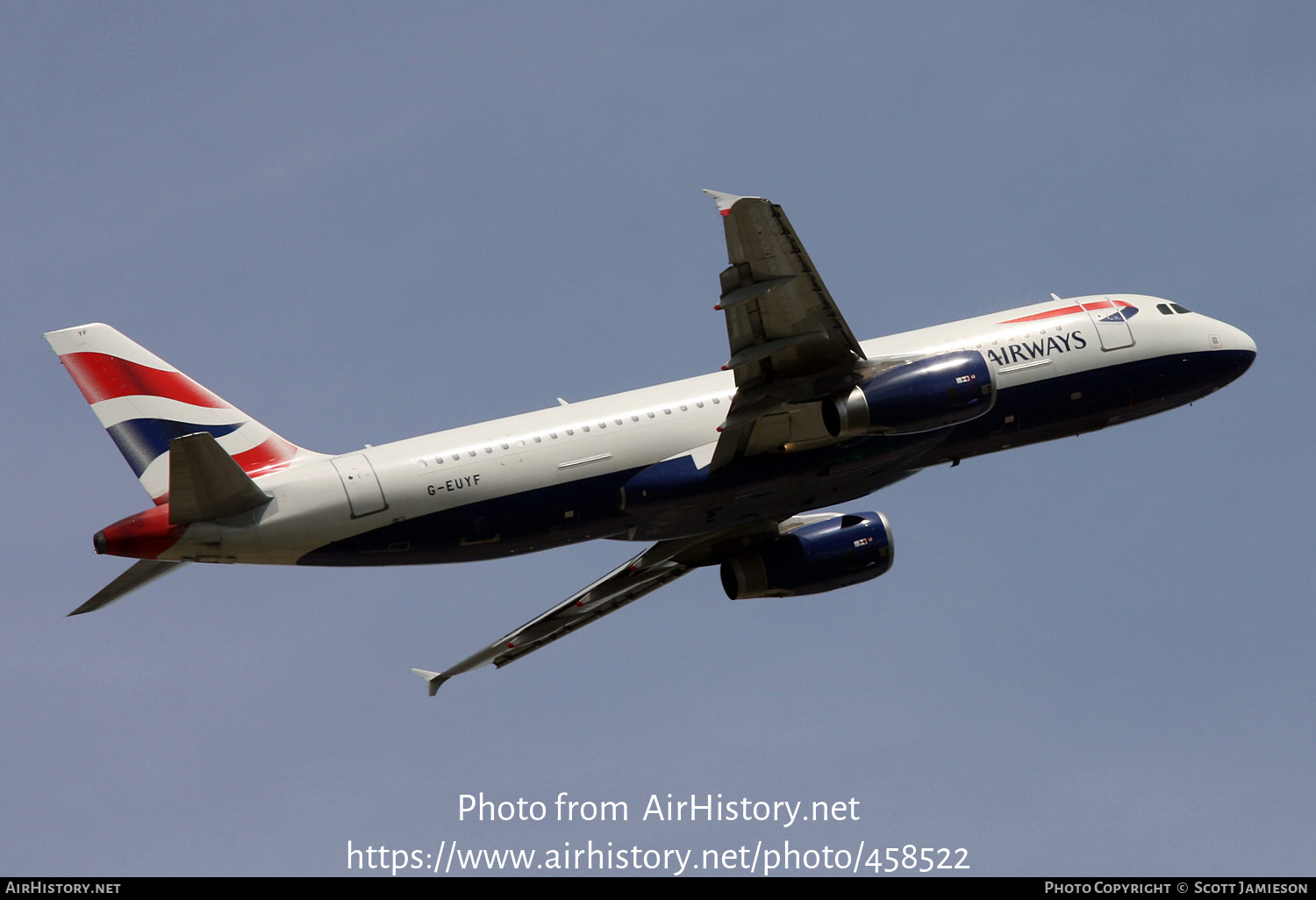 Aircraft Photo of G-EUYF | Airbus A320-232 | British Airways | AirHistory.net #458522