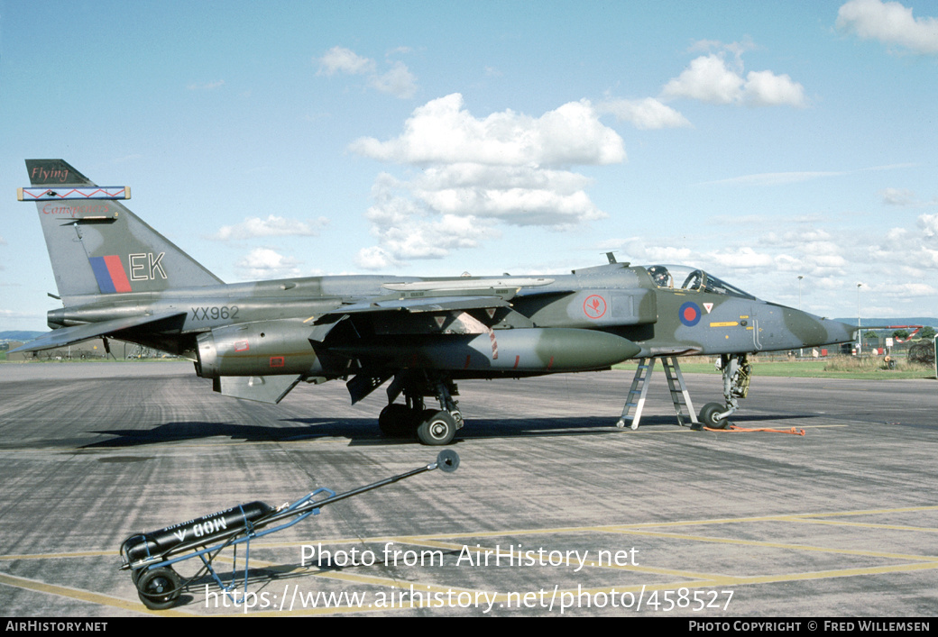 Aircraft Photo of XX962 | Sepecat Jaguar GR1B | UK - Air Force | AirHistory.net #458527