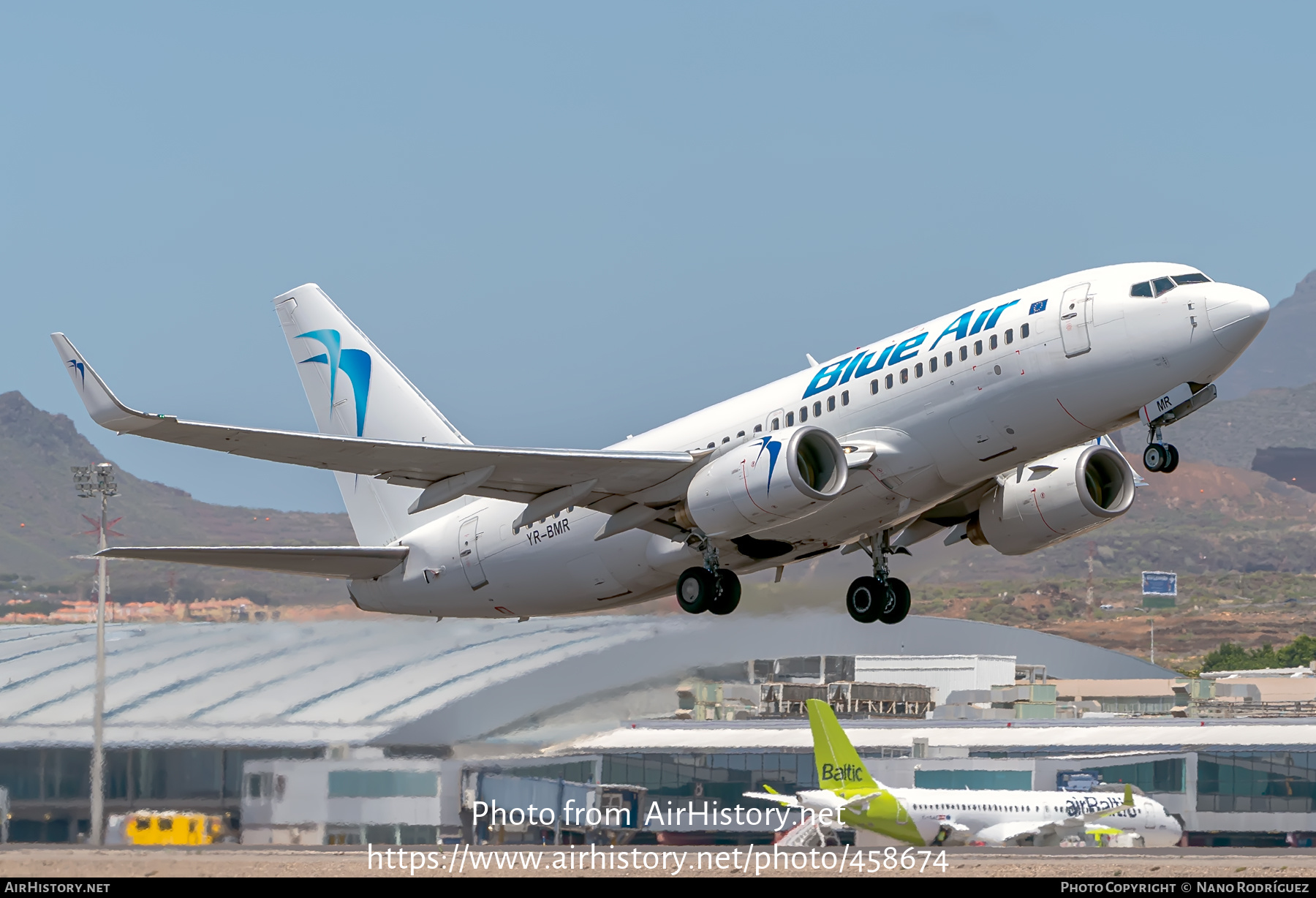 Aircraft Photo of YR-BMR | Boeing 737-7K2 | Blue Air | AirHistory.net #458674