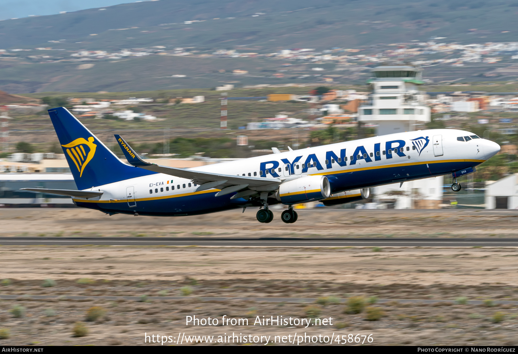 Aircraft Photo of EI-EVA | Boeing 737-8AS | Ryanair | AirHistory.net #458676