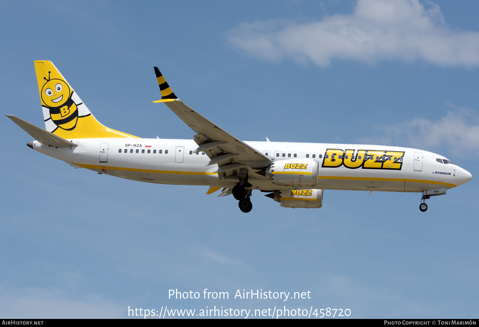 Aircraft Photo of SP-RZA | Boeing 737-8200 Max 200 | Buzz | AirHistory.net #458720