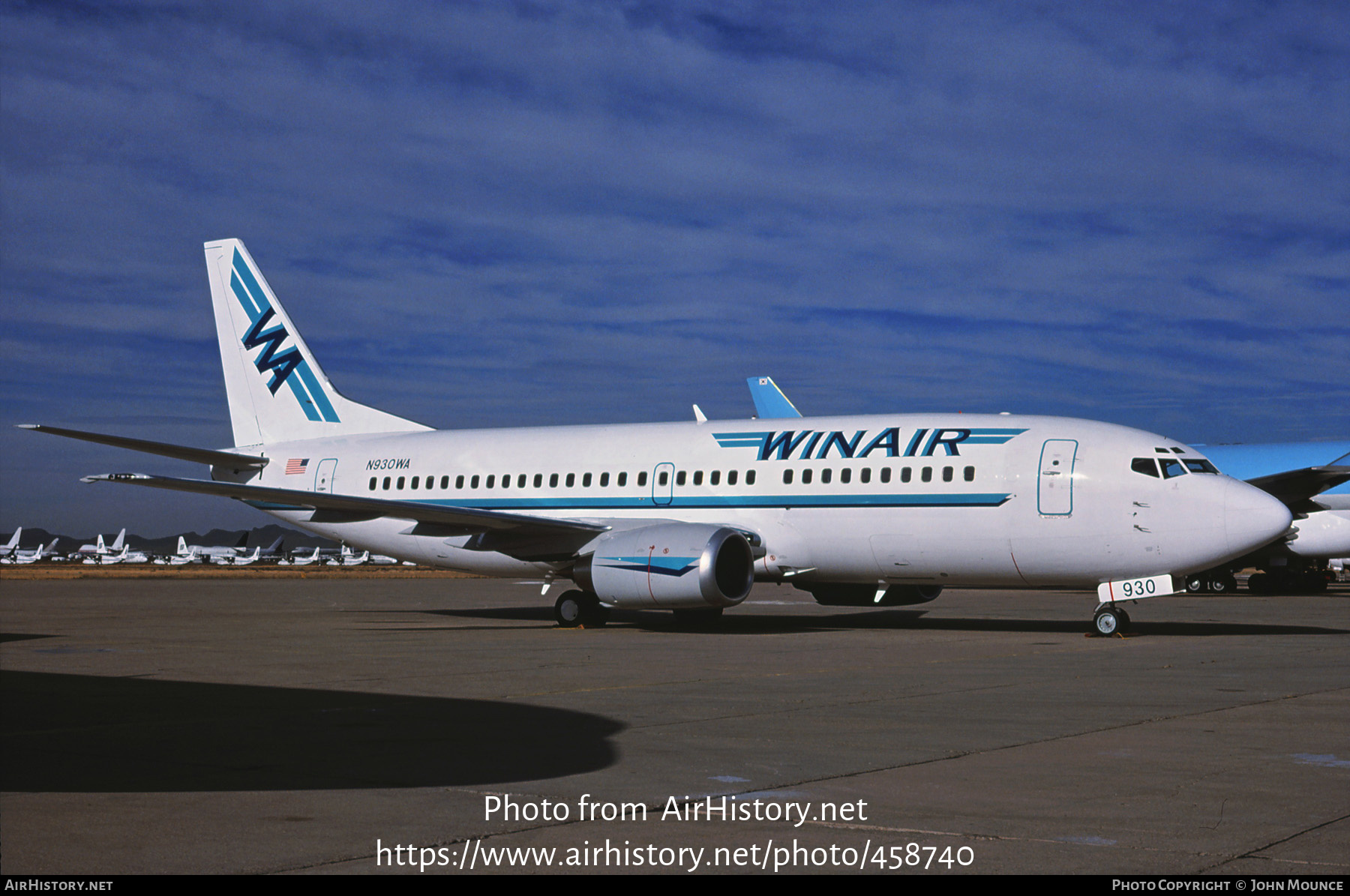 Aircraft Photo of N930WA | Boeing 737-3U3 | WinAir | AirHistory.net #458740