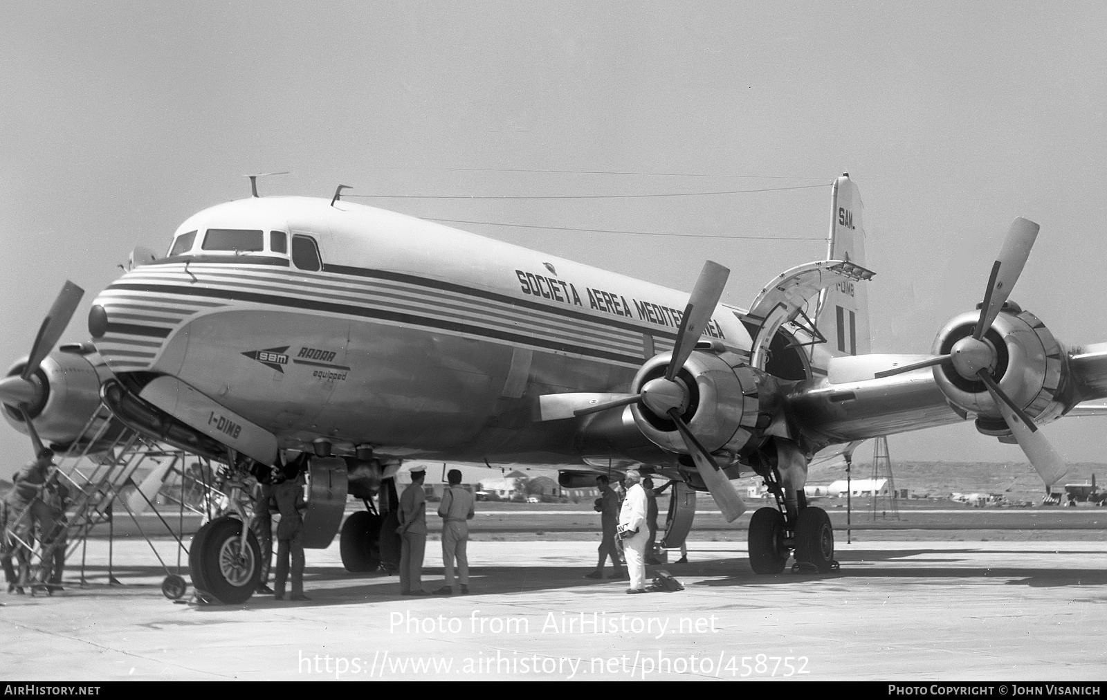 Aircraft Photo of I-DIMB | Douglas DC-6B | Società Aerea Mediterranea - SAM | AirHistory.net #458752