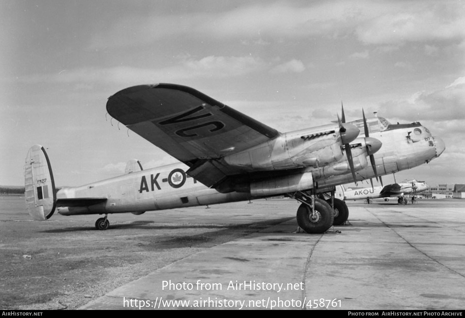 Aircraft Photo of FM217 | Avro 683 Lancaster Mk10P | Canada - Air Force | AirHistory.net #458761