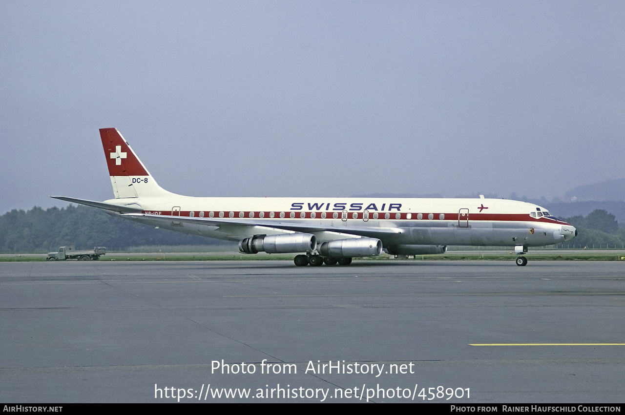 Aircraft Photo of HB-IDE | McDonnell Douglas DC-8-62 | Swissair | AirHistory.net #458901