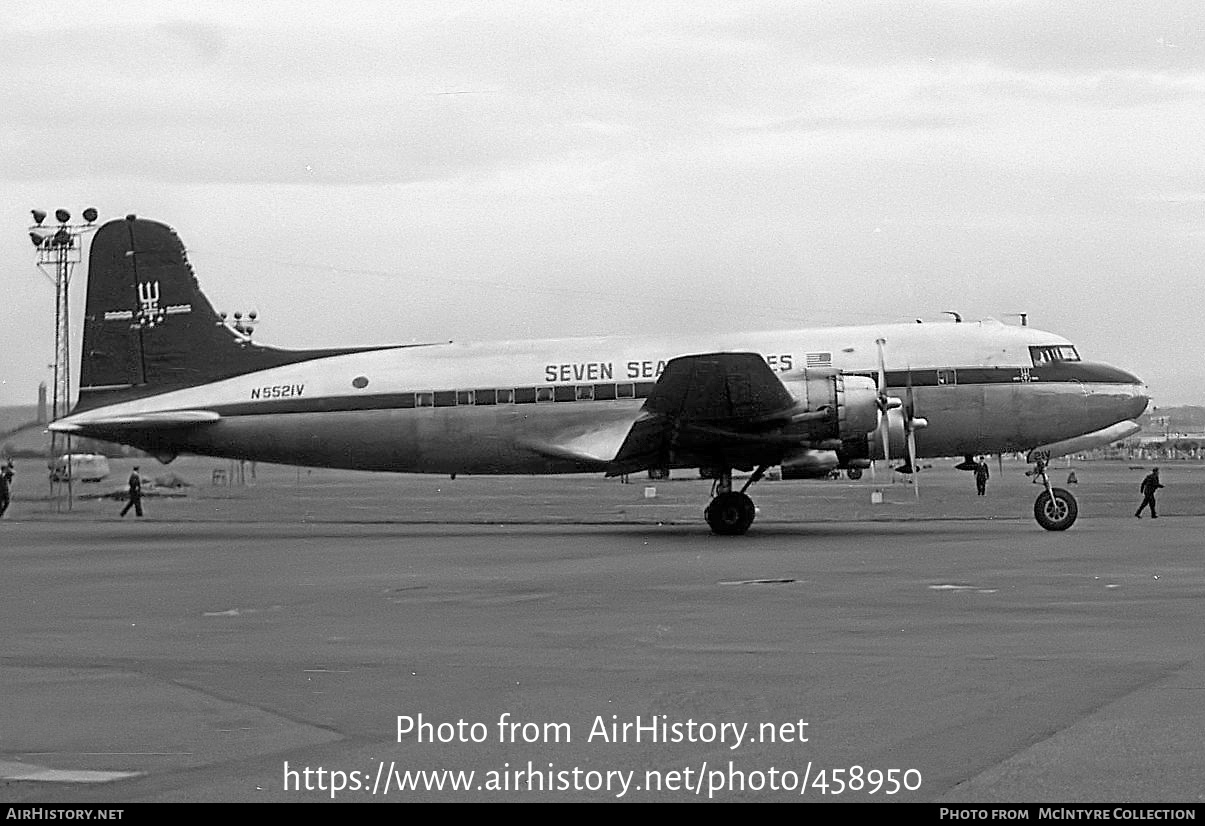 Aircraft Photo of N5521V | Douglas R5D-1 Skymaster | Seven Seas Airlines | AirHistory.net #458950