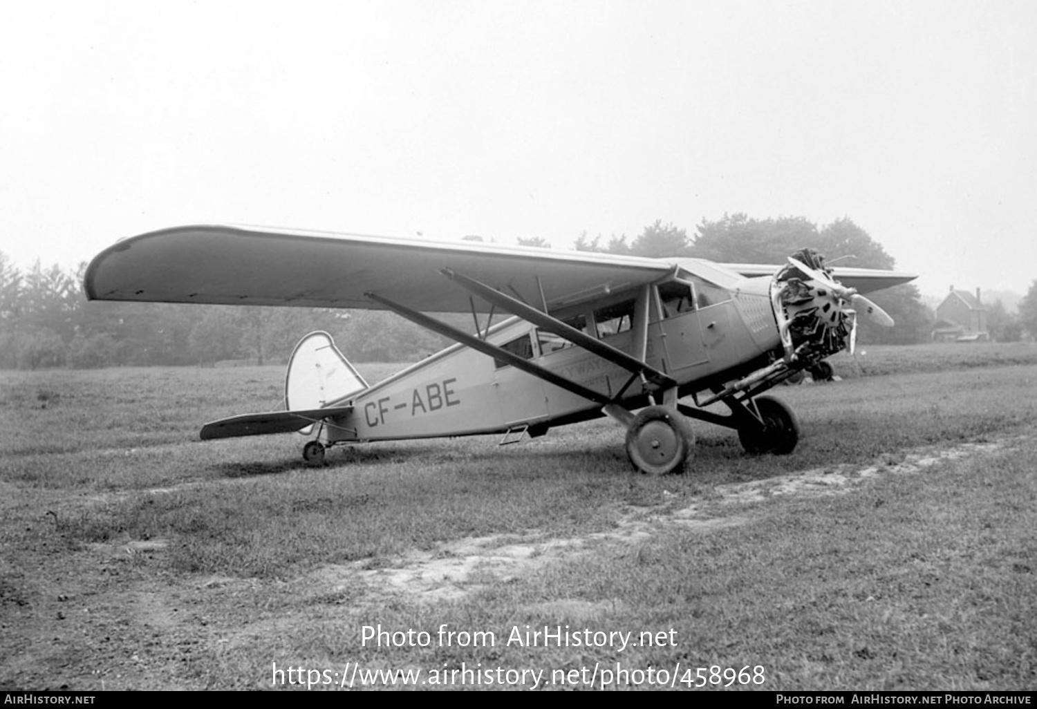 Aircraft Photo of CF-ABE | Travelair A6000A | AirHistory.net #458968