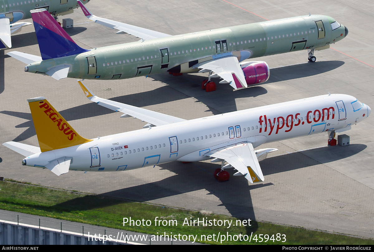 Aircraft Photo of D-AVZK | Airbus A321-271NX | Pegasus Airlines | AirHistory.net #459483