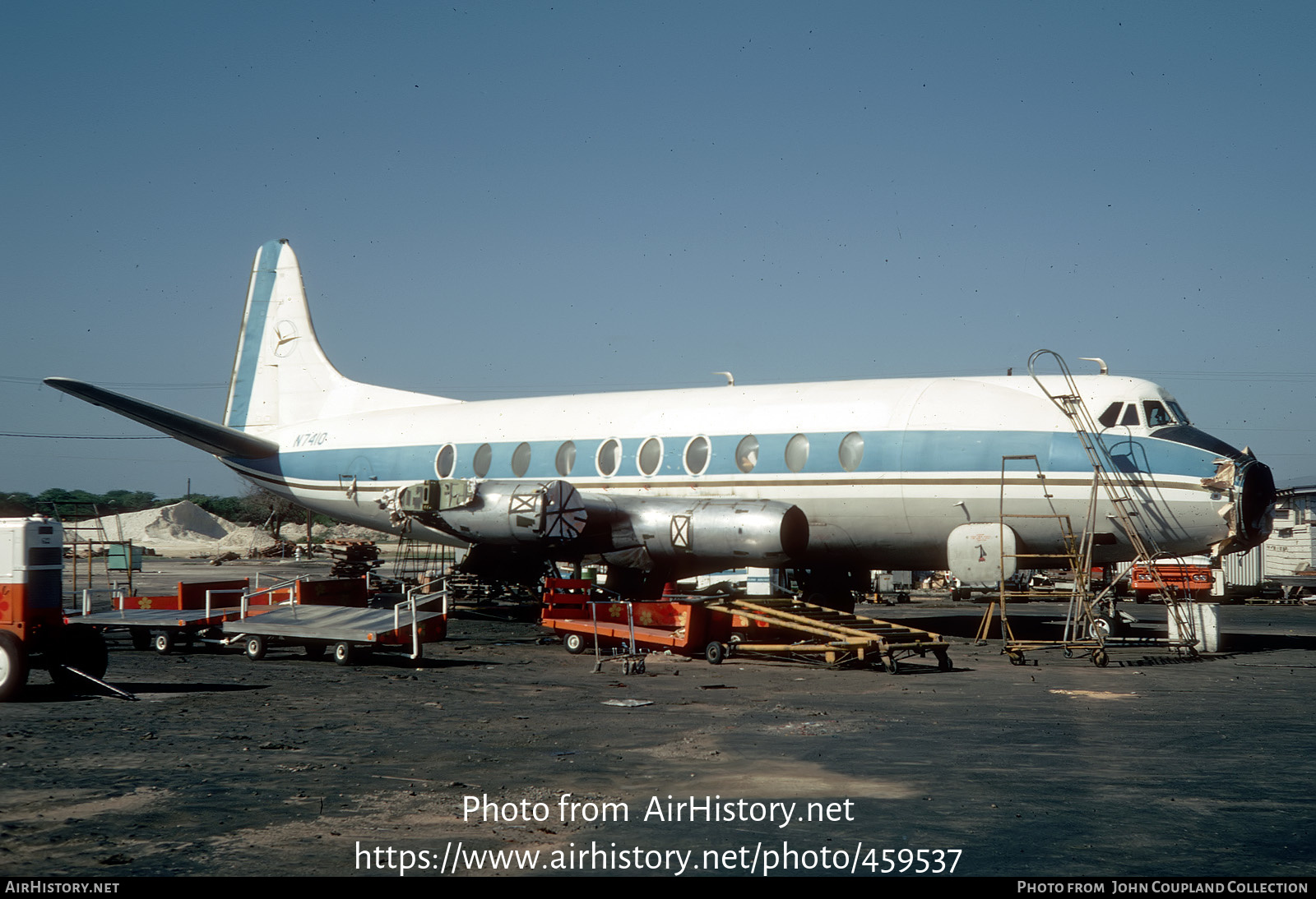 Aircraft Photo of N7410 | Vickers 754D Viscount | Aloha Airlines | AirHistory.net #459537