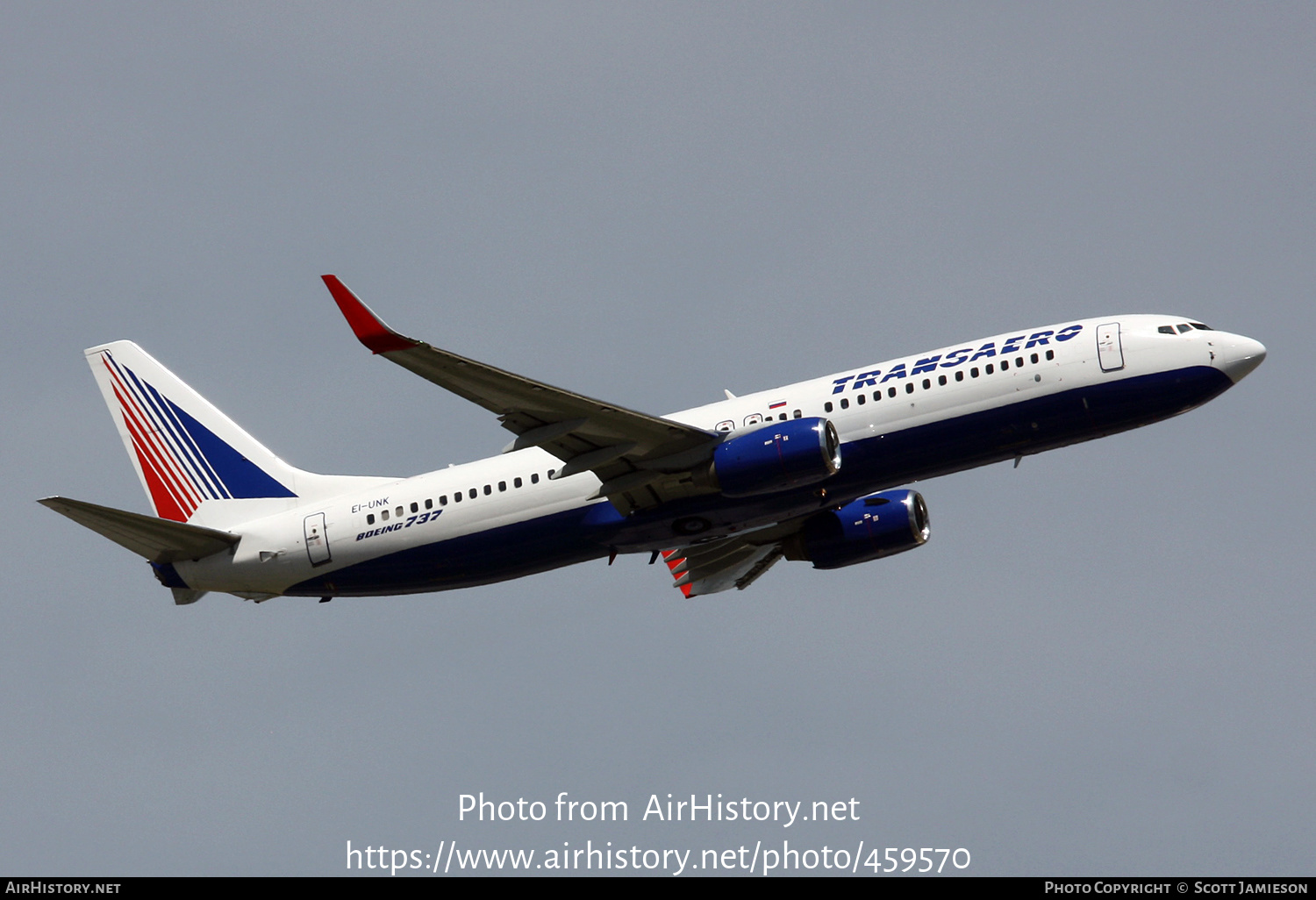 Aircraft Photo of EI-UNK | Boeing 737-86J | Transaero Airlines | AirHistory.net #459570