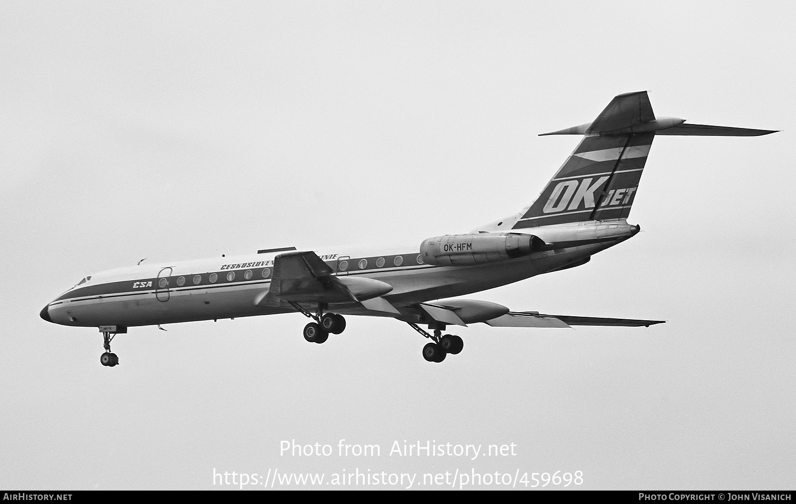 Aircraft Photo of OK-HFM | Tupolev Tu-134A | ČSA - Československé Aerolinie - Czechoslovak Airlines | AirHistory.net #459698