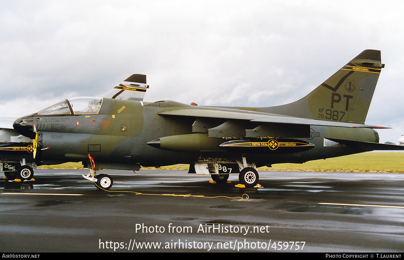 Aircraft Photo of 70-0987 / AF70-987 | LTV A-7D Corsair II | USA - Air Force | AirHistory.net #459757