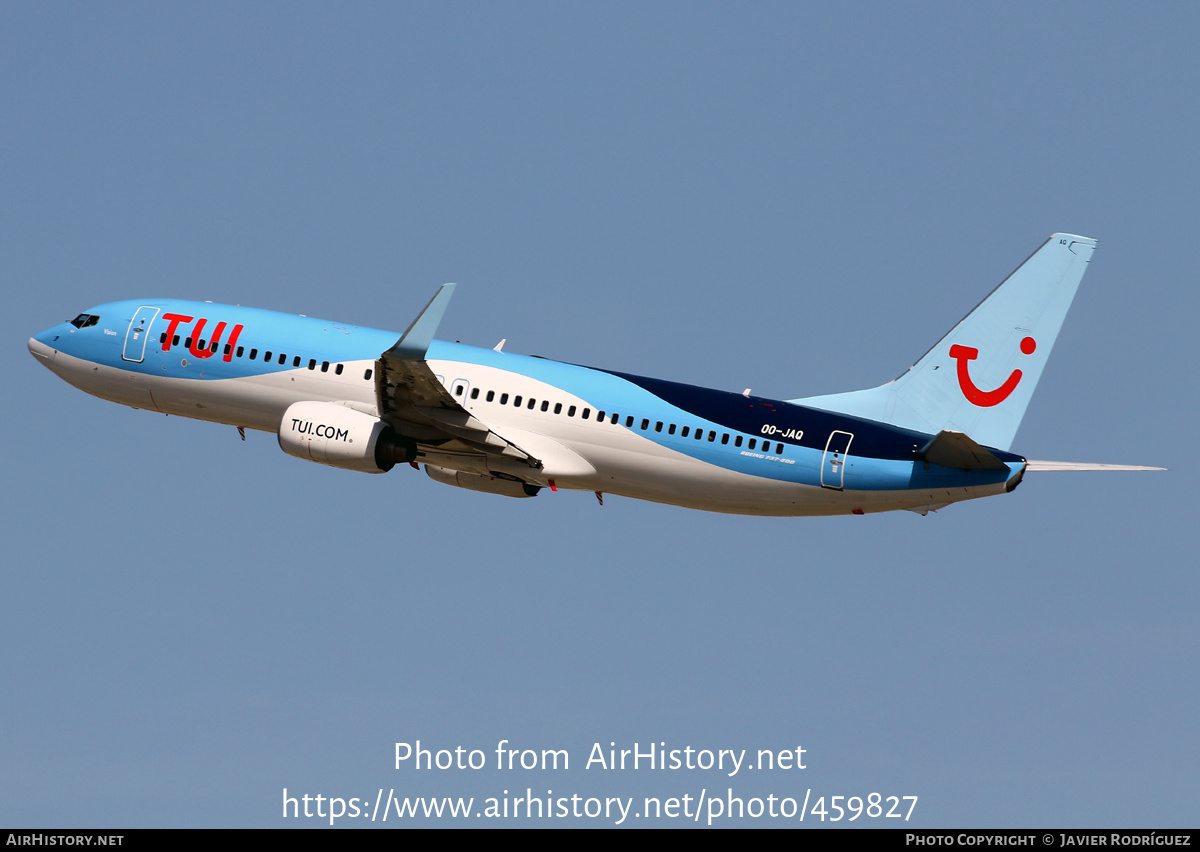 Aircraft Photo of OO-JAQ | Boeing 737-8K5 | TUI | AirHistory.net #459827