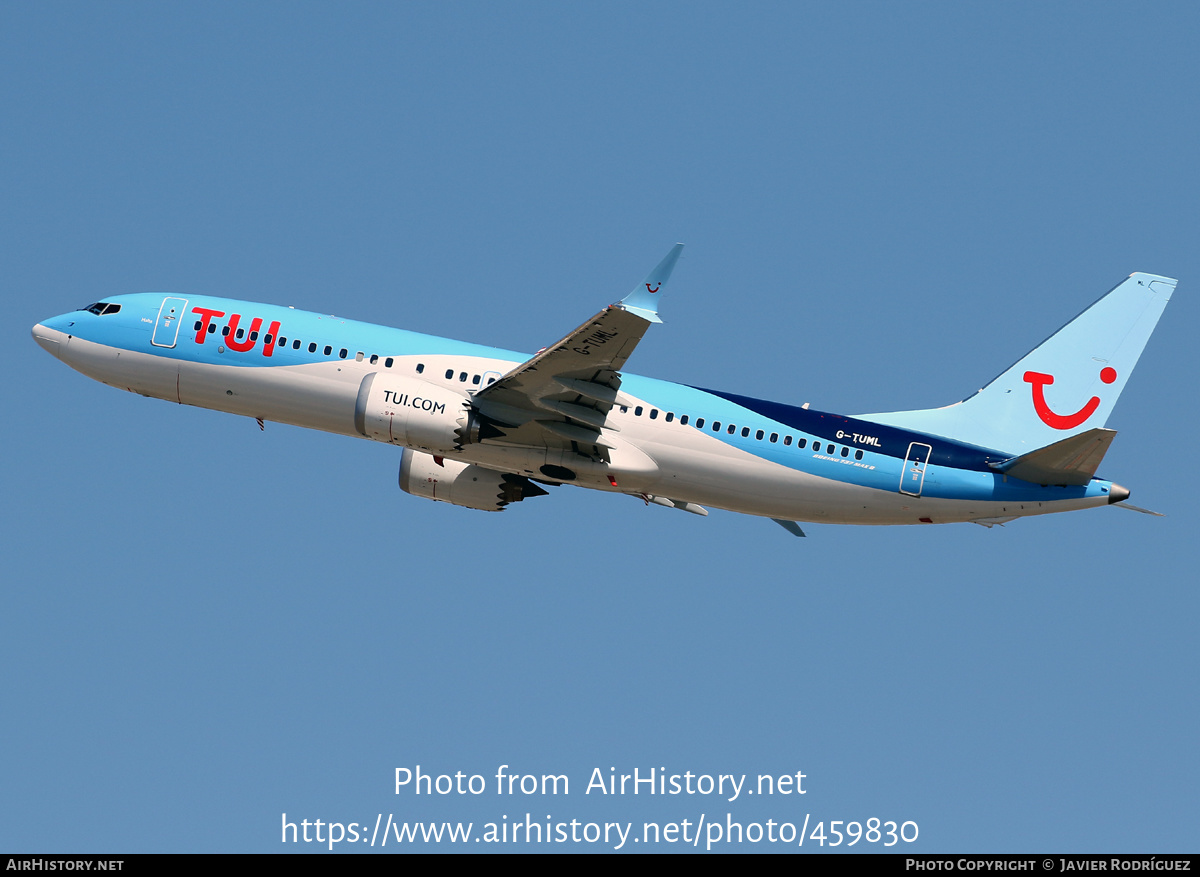 Aircraft Photo of G-TUML | Boeing 737-8 Max 8 | TUI | AirHistory.net #459830