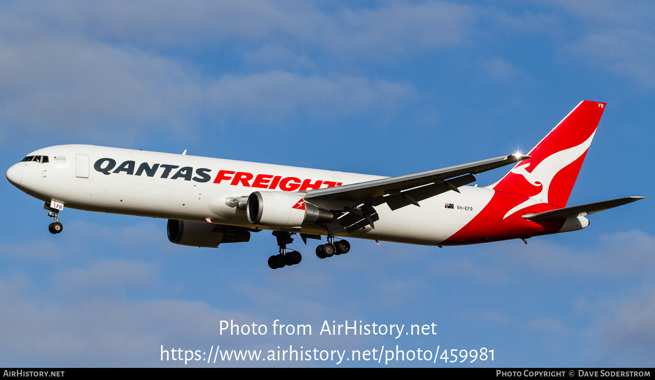 Aircraft Photo of VH-EFR | Boeing 767-381F | Qantas Freight | AirHistory.net #459981