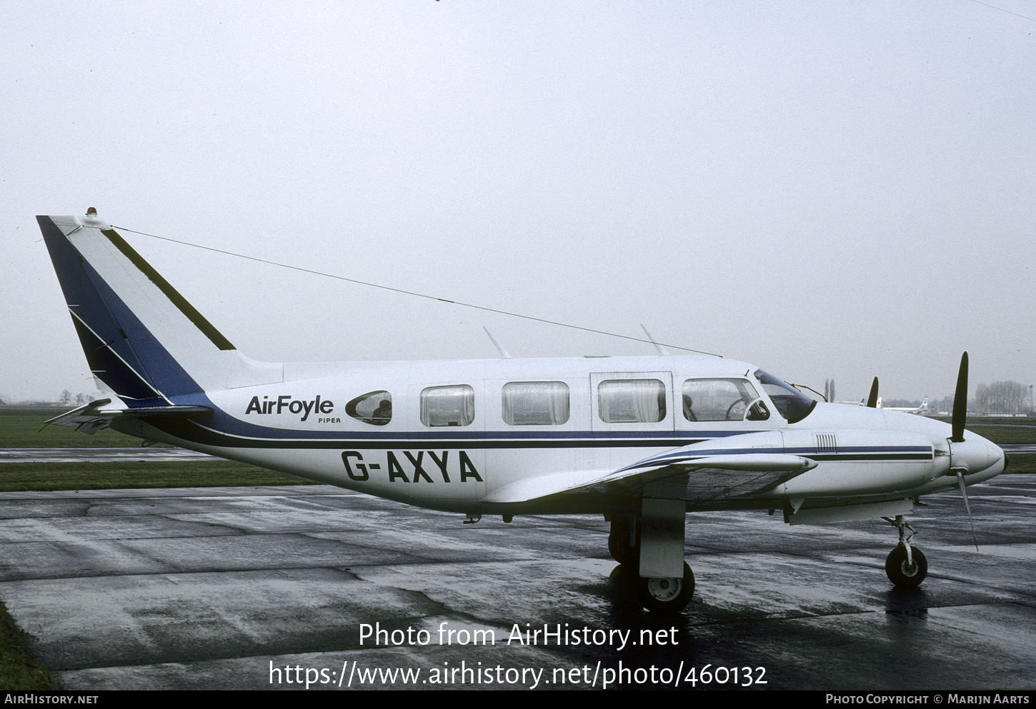 Aircraft Photo of G-AXYA | Piper PA-31-310 Navajo | Air Foyle | AirHistory.net #460132