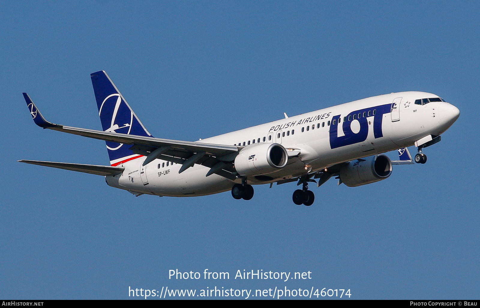 Aircraft Photo of SP-LWF | Boeing 737-86N | LOT Polish Airlines - Polskie Linie Lotnicze | AirHistory.net #460174