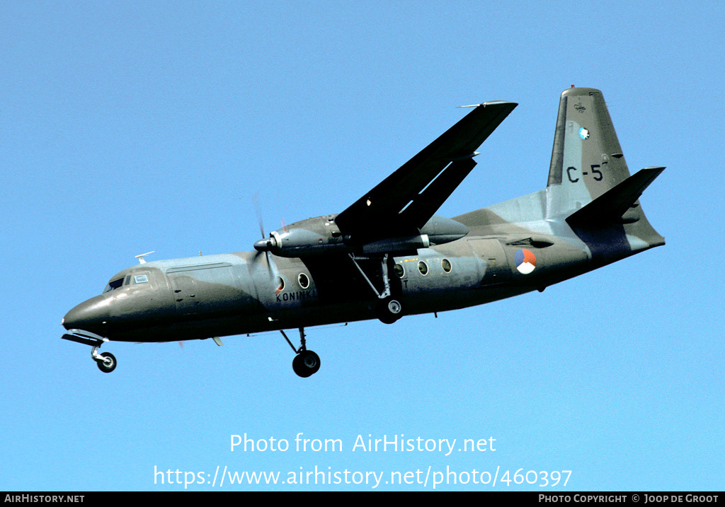 Aircraft Photo of C-5 | Fokker F27-300M Troopship | Netherlands - Air Force | AirHistory.net #460397